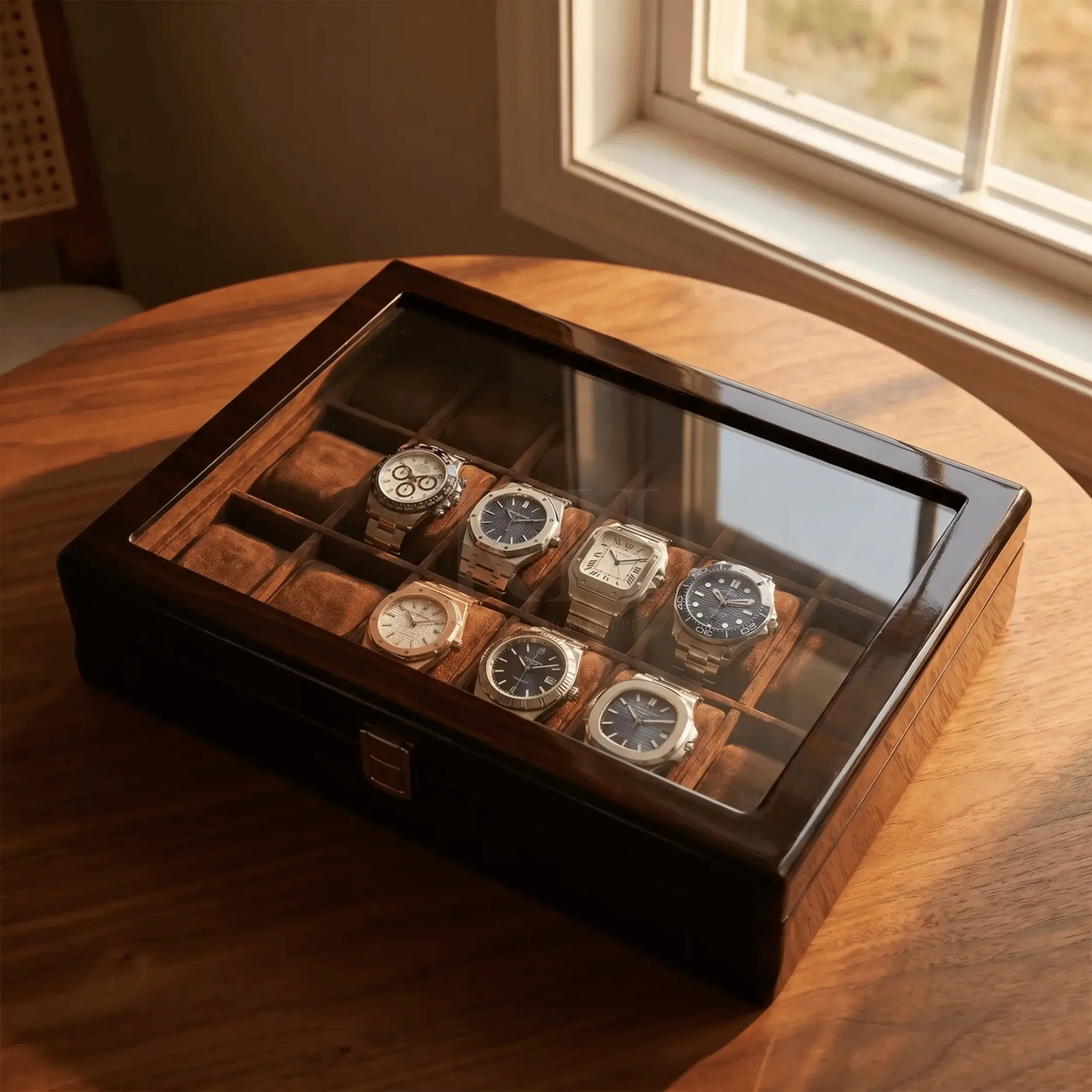 Velar 18 – Boite a montre de luxe pour 18 Montres | Rotation Horlogere | 5