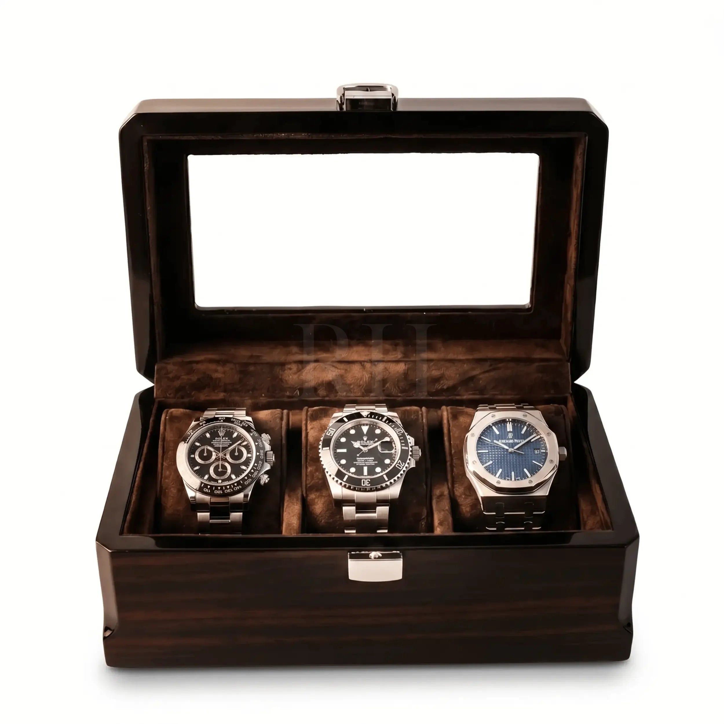 Velar 3 – Boite à montre de luxe pour 3 Montres | Rotation Horlogere