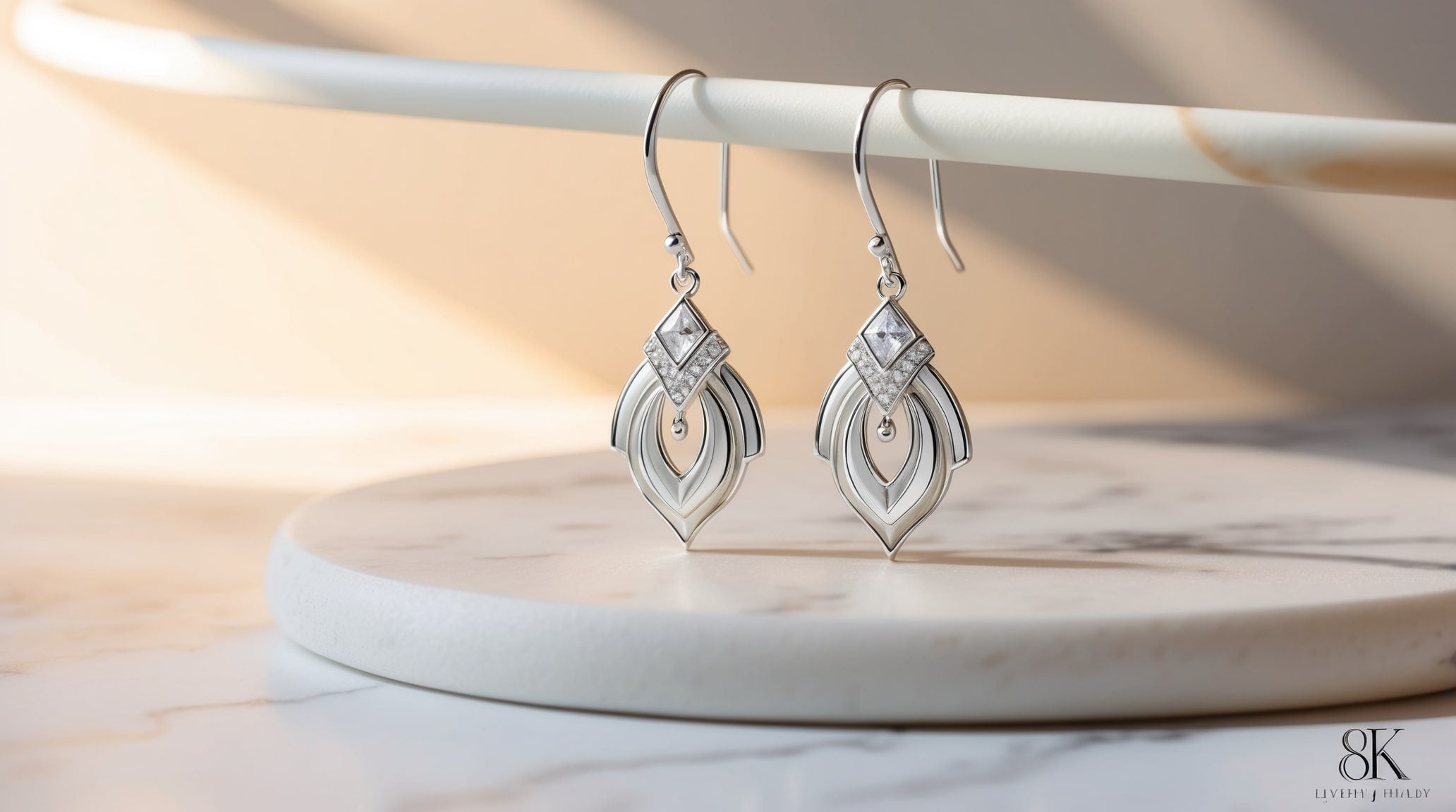 boucles d'oreilles en argent élégantes