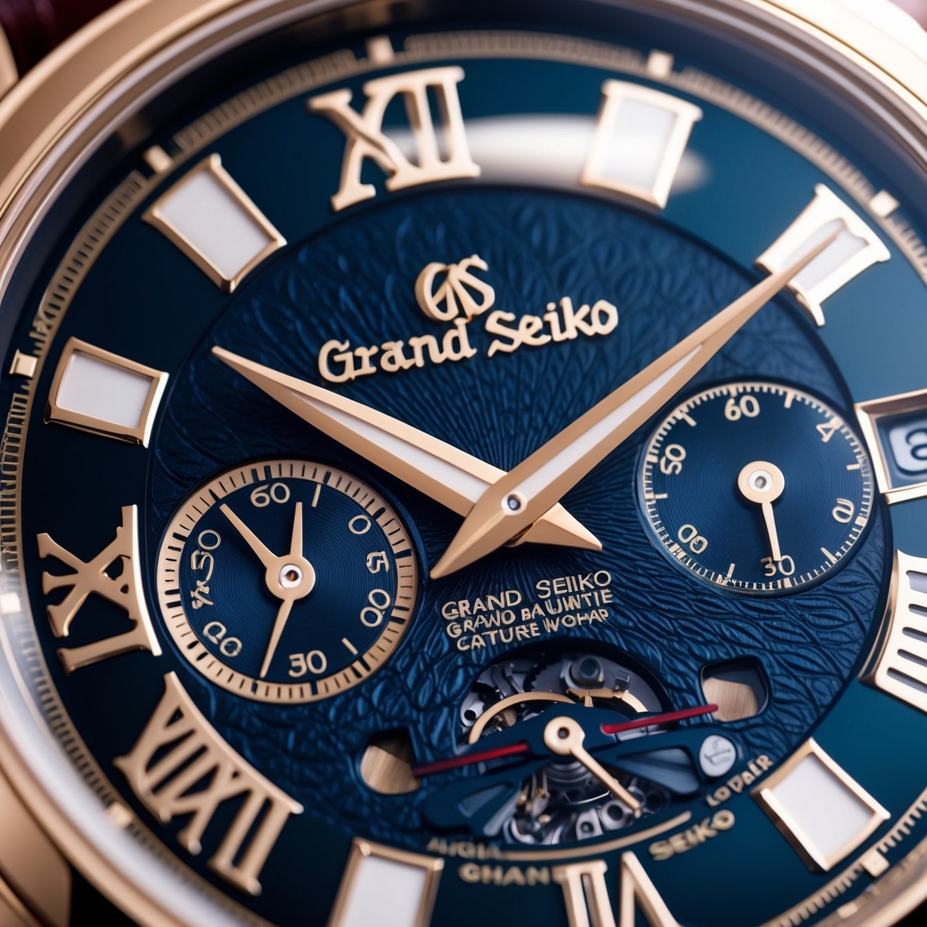 grand seiko cadran bleu