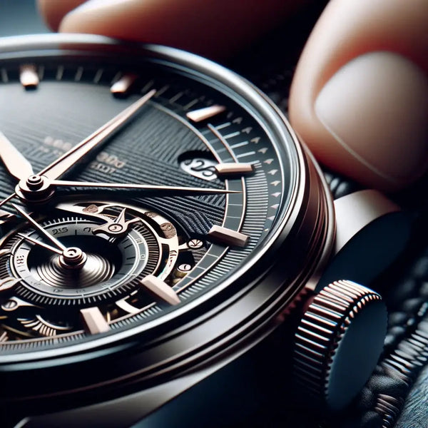 montre-plan-rapproche-aiguilles-couronne-cadran