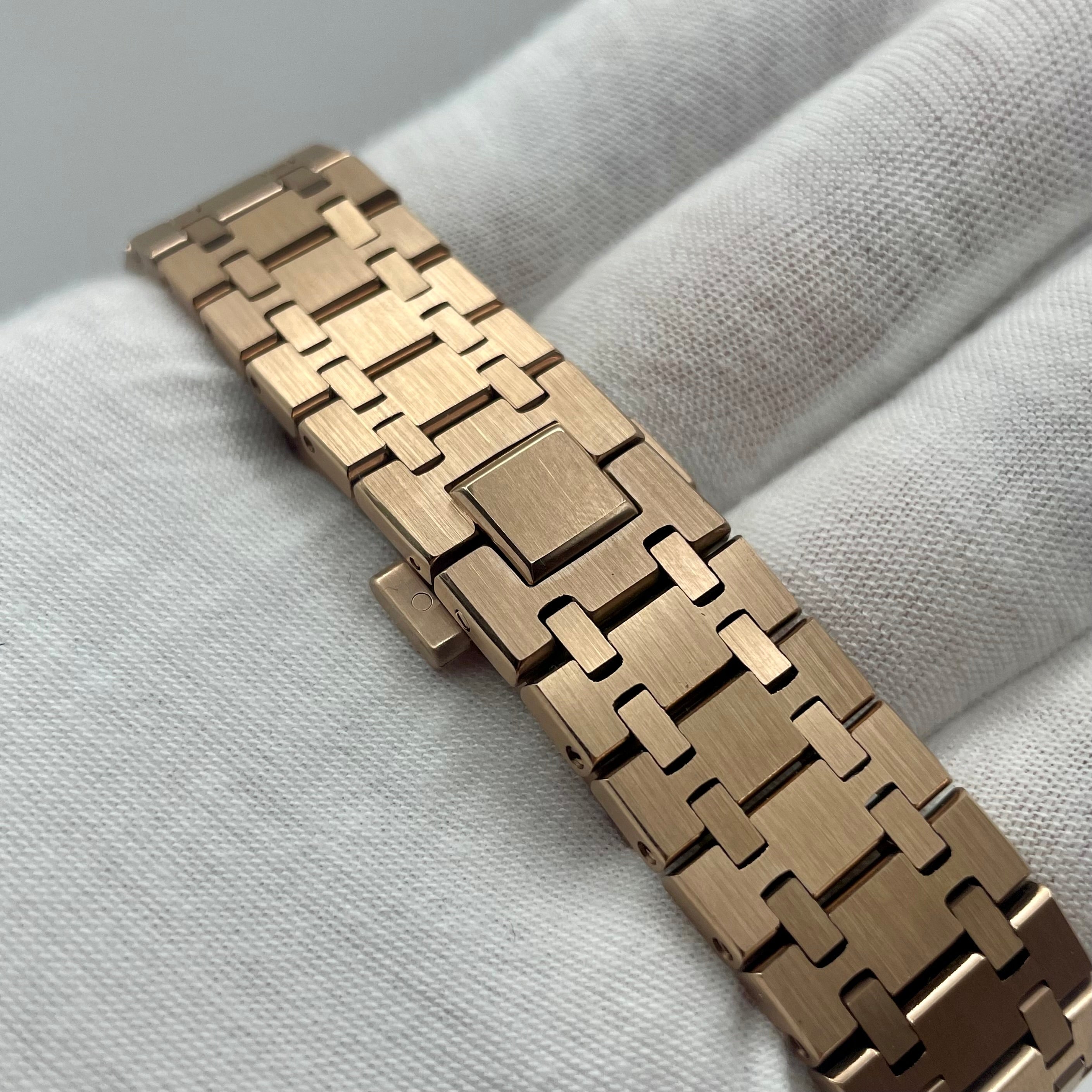 Seiko Mod Royal Oak Rose Gold Skelet 