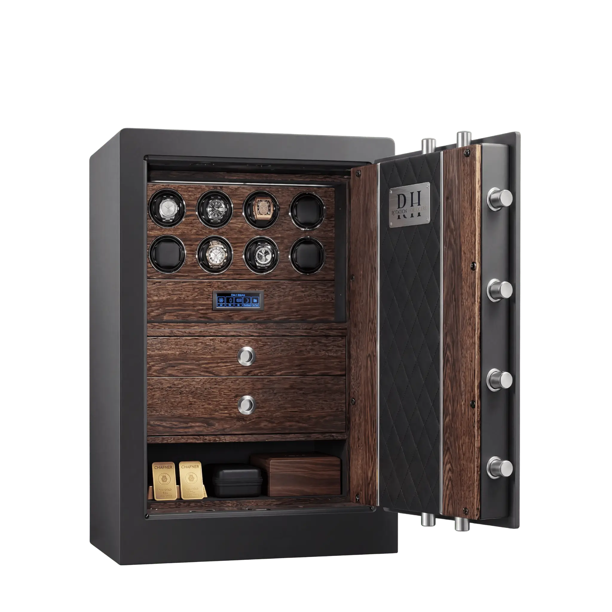 Bellagio™ – Coffre-fort avec remontoirs pour 8 Montres