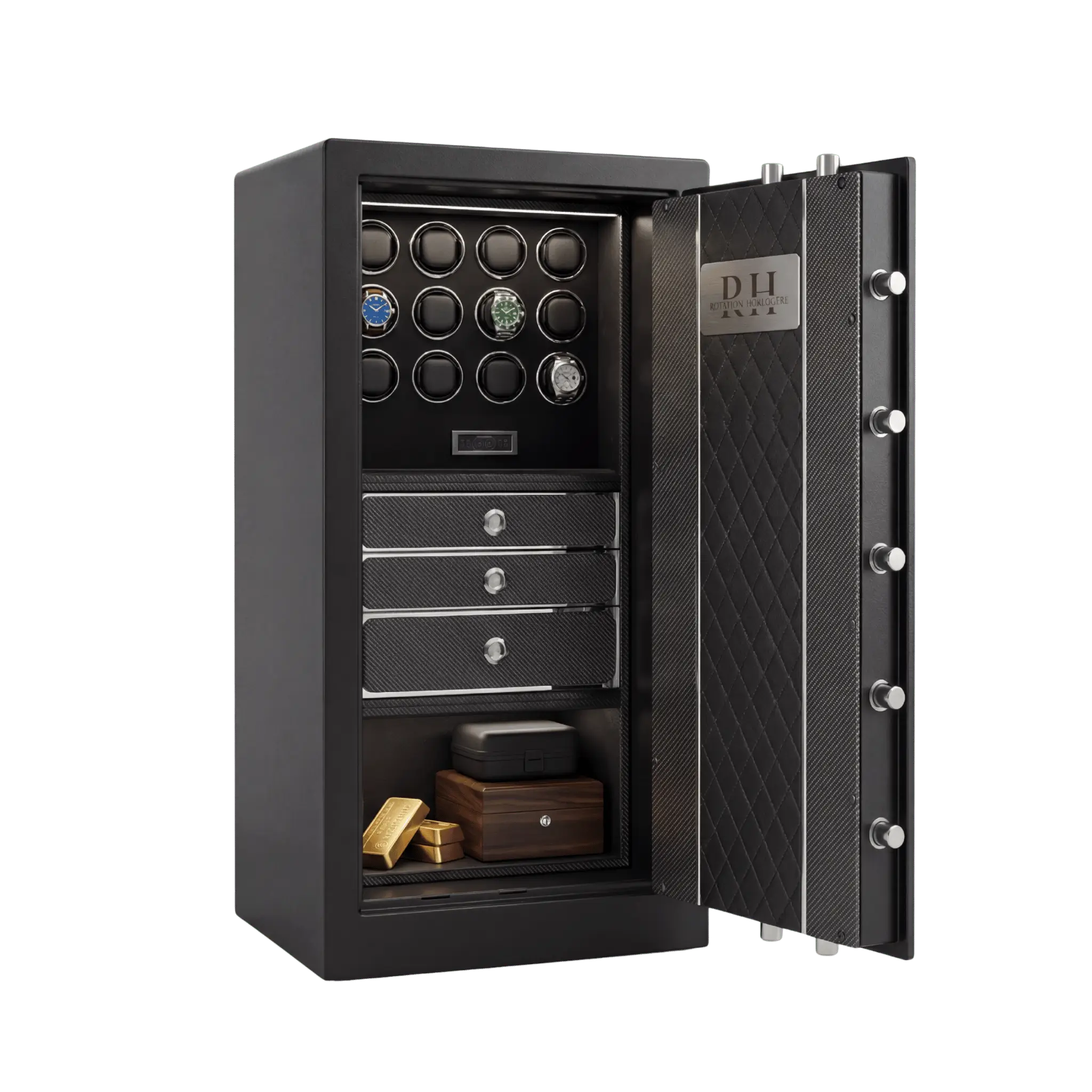 Bellagio Pro™ – Coffre-fort avec remontoirs pour 12 Montres