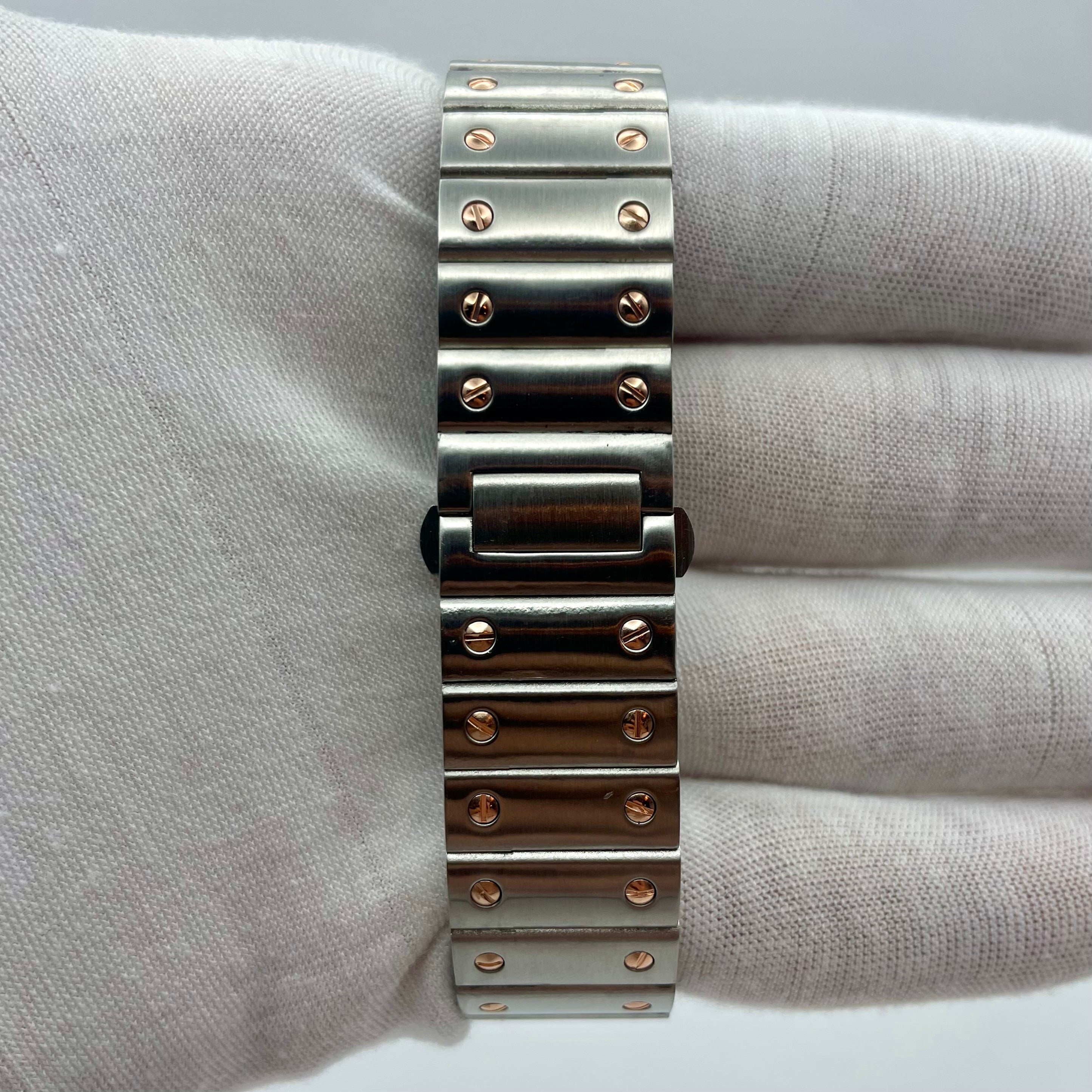 Seiko Mod Santos Rosa Ouro