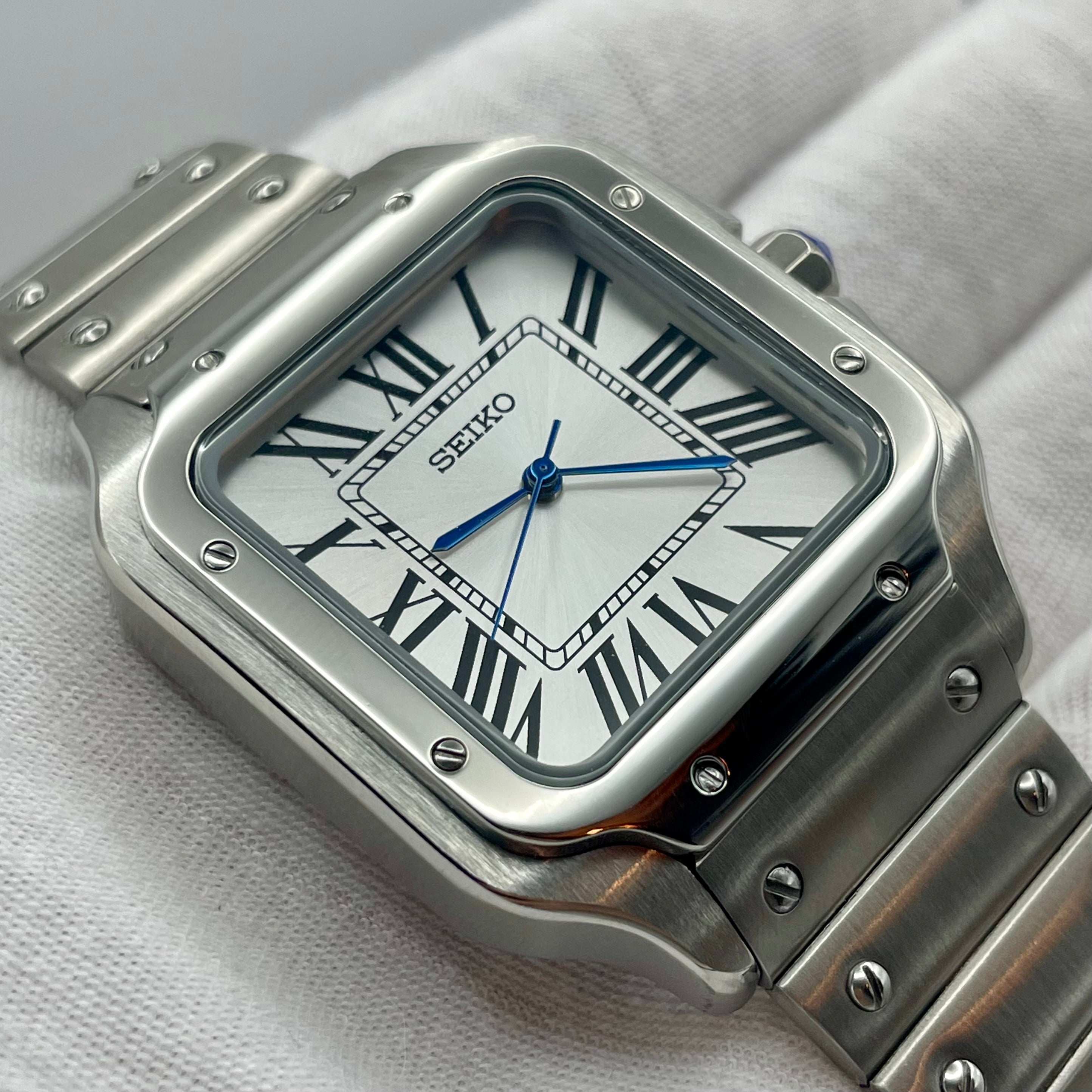 Seiko Mod Santos Bianco