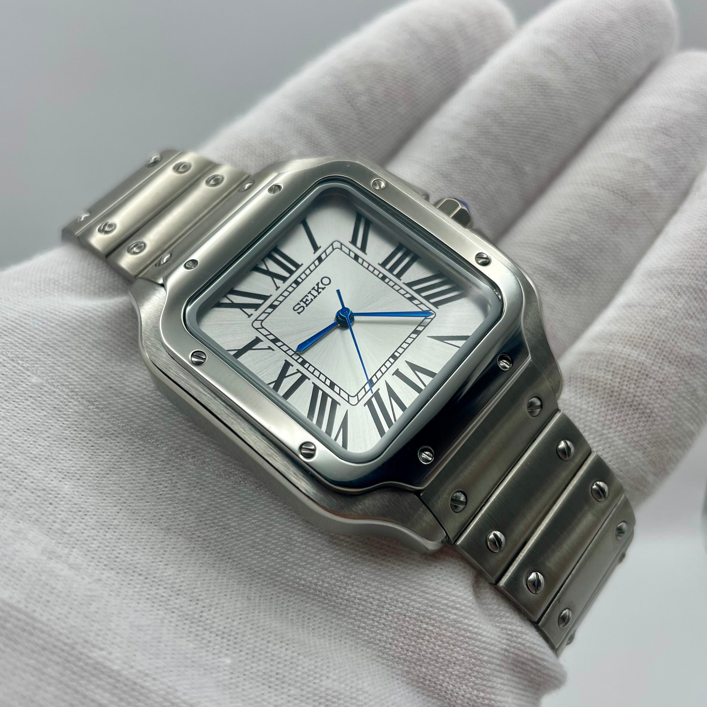 Seiko Mod Santos Branco