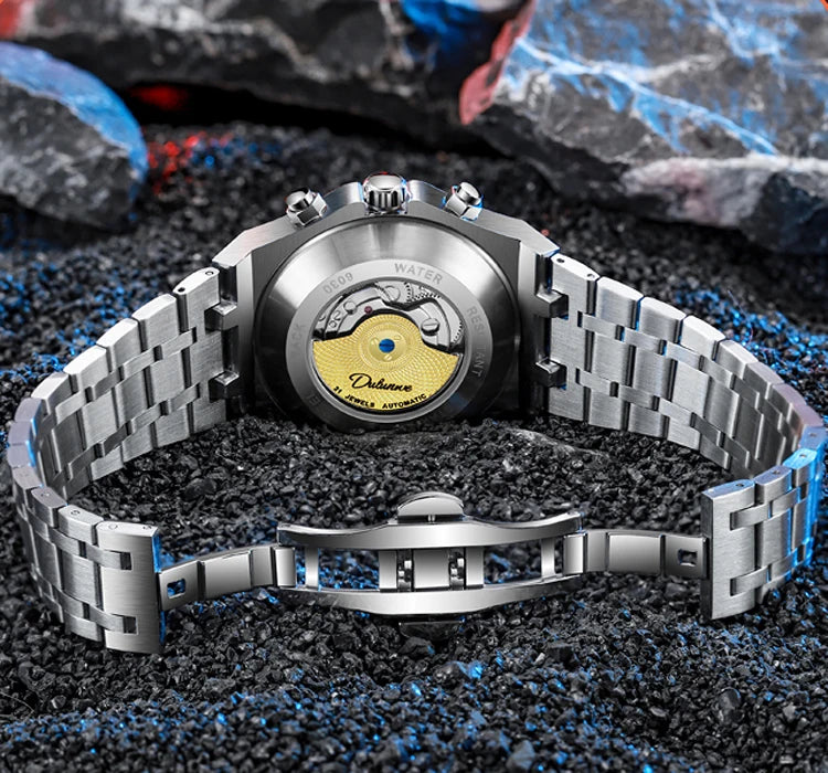 Chronos Nox Steel - Multifunction Automatic Watch Steel Bracelet