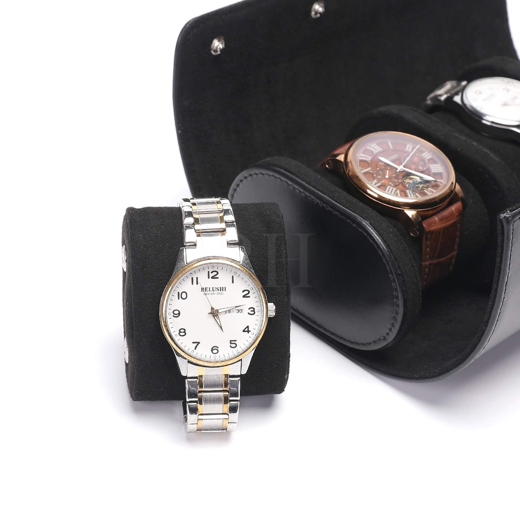 Atelier Duo – écrin Personnalisable pour 2 Montres - Rotation Horlogère