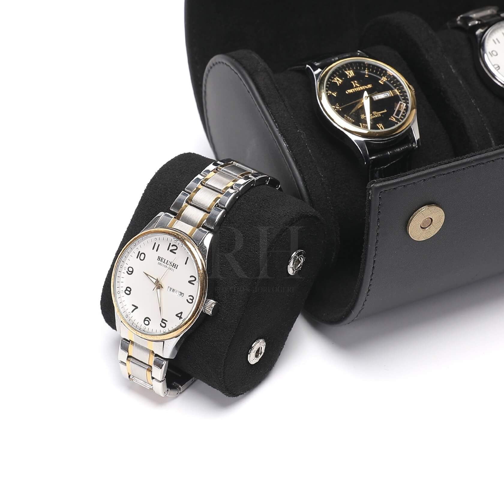 Atelier Duo – écrin Personnalisable pour 2 Montres - Rotation Horlogère