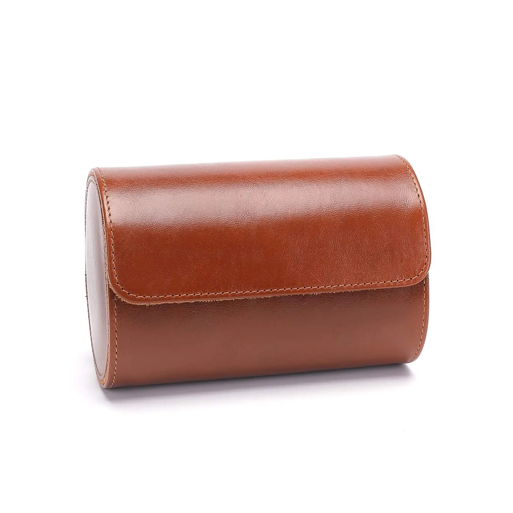 Atelier Duo – écrin Personnalisable pour 2 Montres - Marron Cognac | Rotation Horlogère