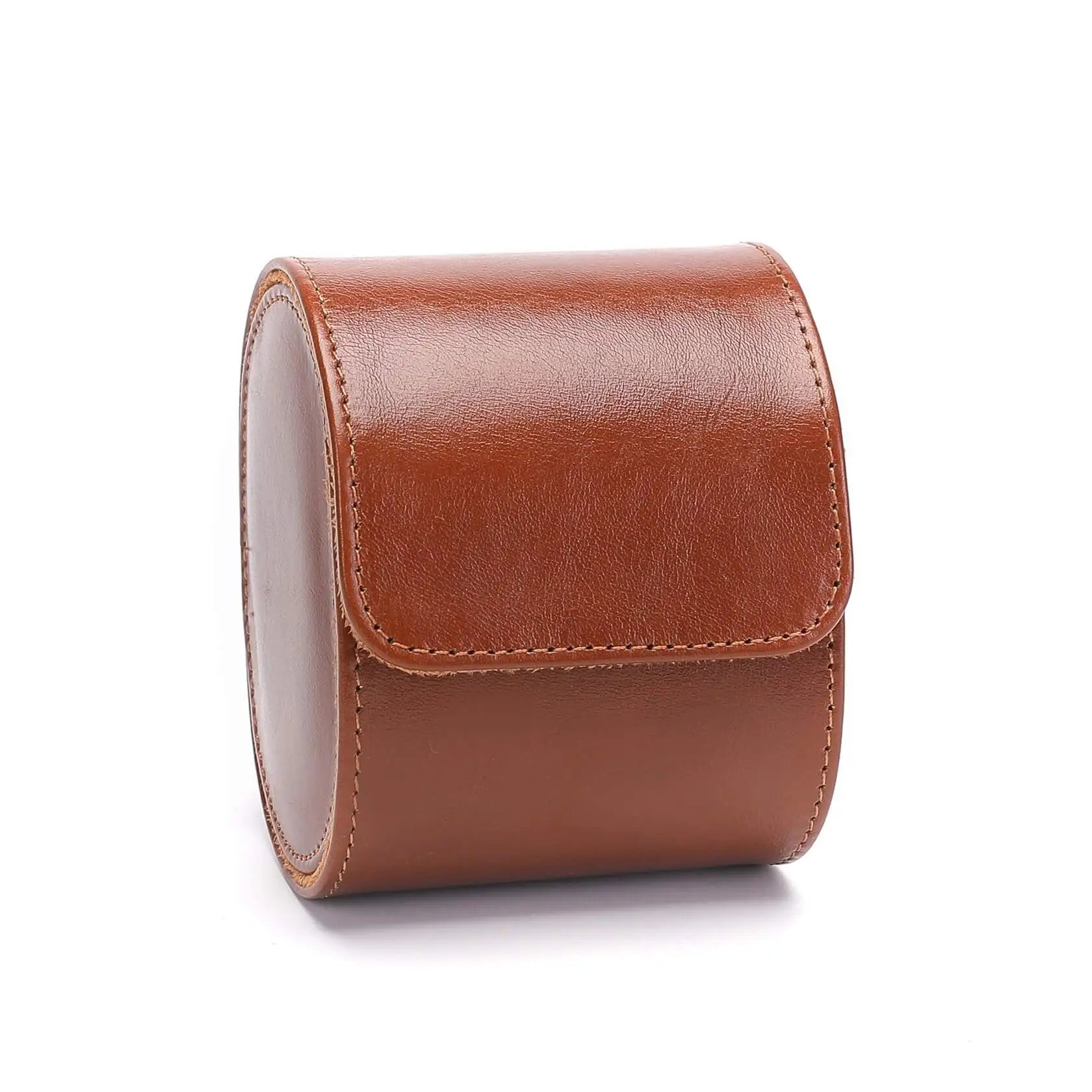 Atelier Solo – Boîte à Montre Personnalisable pour 1 - Marron Cognac | Rotation Horlogère