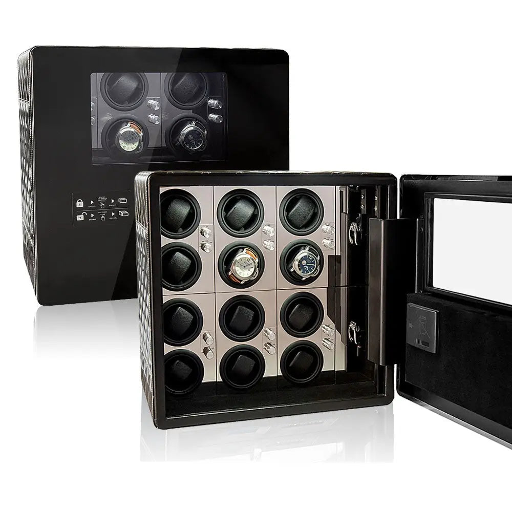 Bastion – Coffre Fort avec Remontoirs 12 Montres - Miroir | Rotation Horlogère