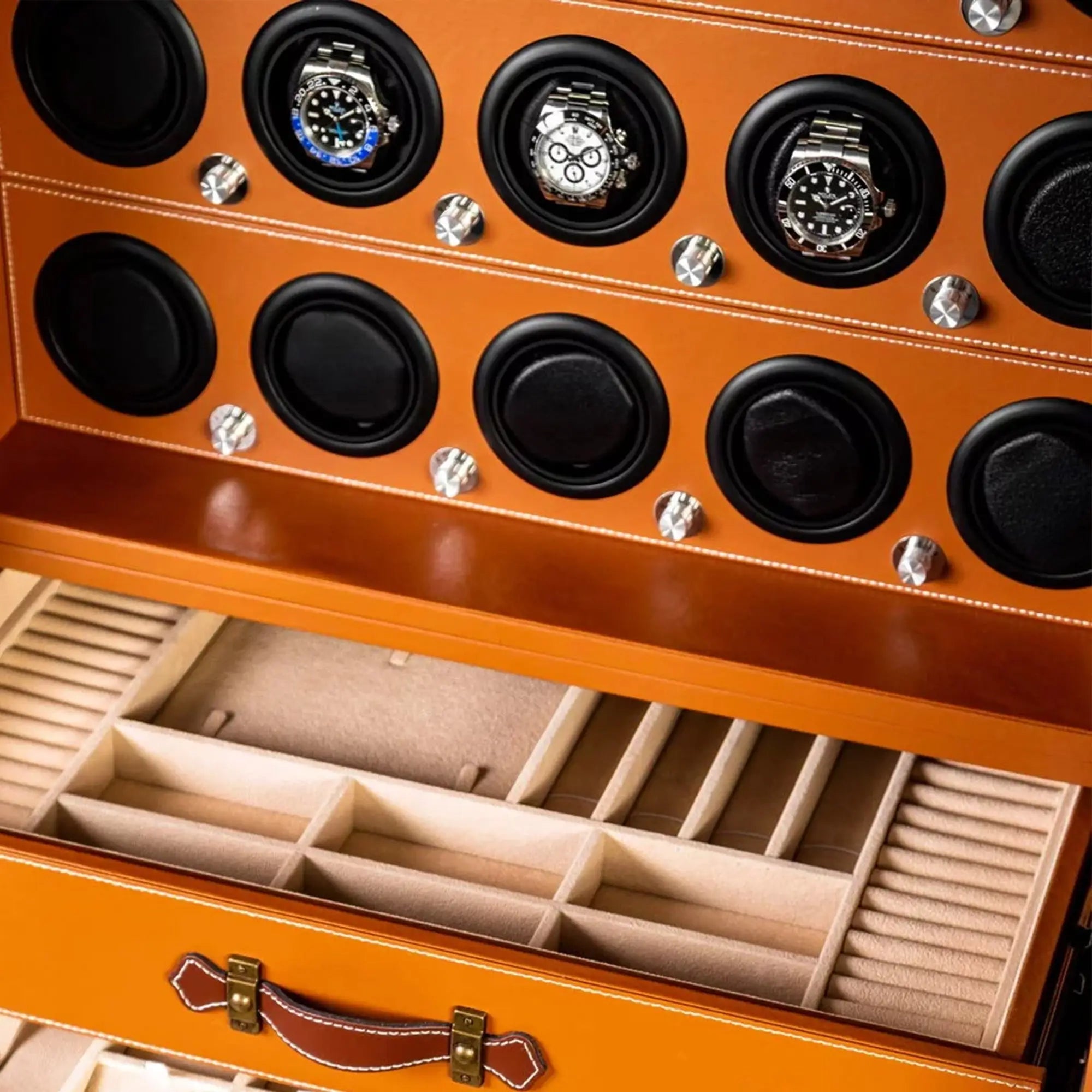 Bellagio™ – Coffre-fort avec Remontoirs pour 12 Montres - Enigwatch®
