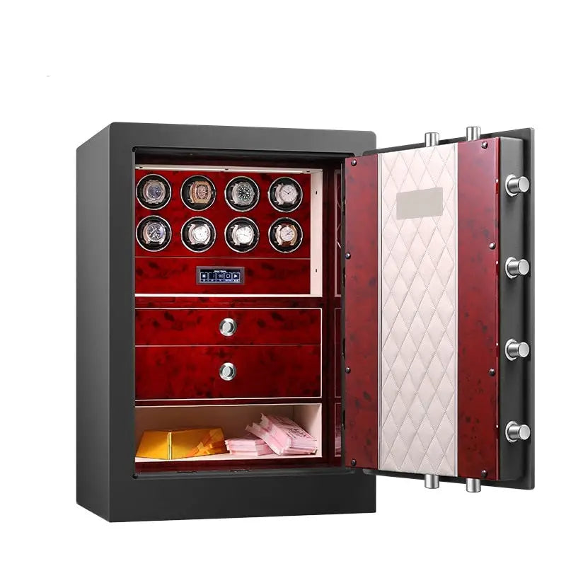 Bellagio™ – Coffre-fort avec Remontoirs pour 8 Montres - Rouge Impérial | Rotation Horlogère