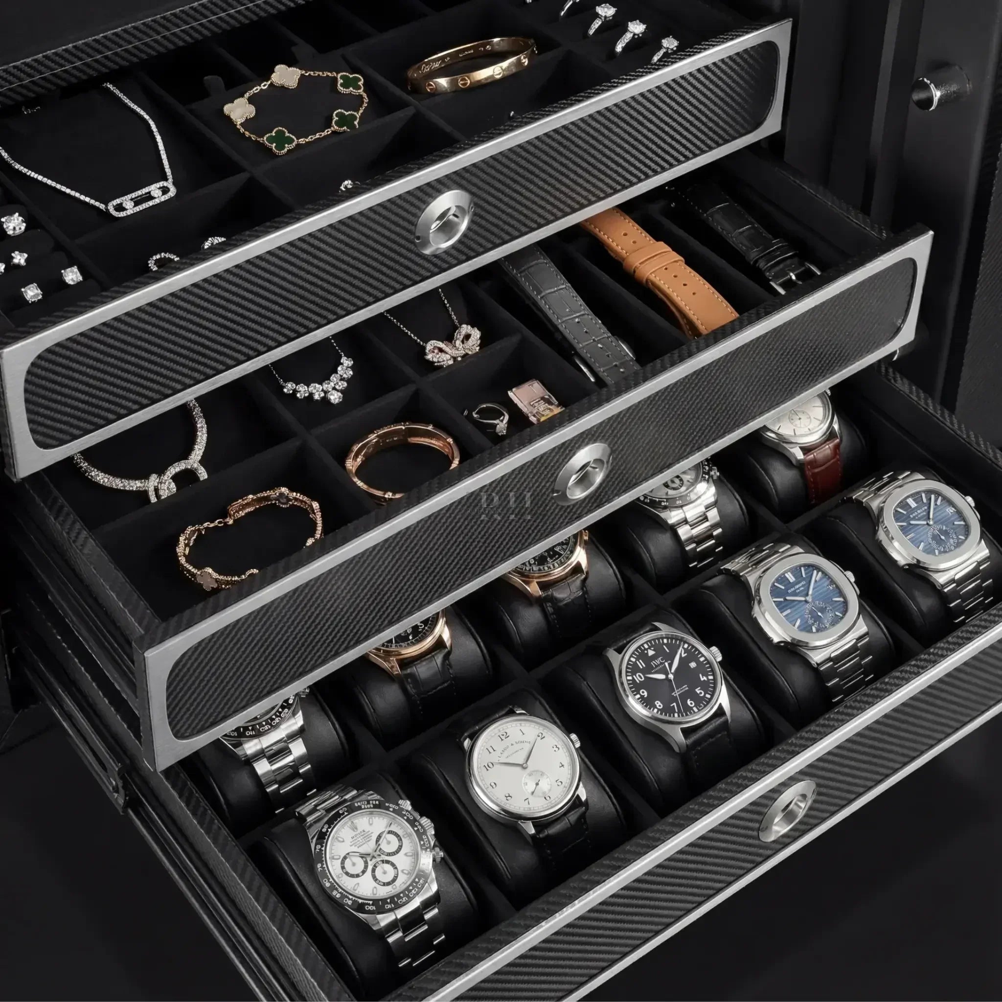 Bellagio Max™ – Coffre-fort avec Remontoirs pour 20 Montres - Rotation Horlogère