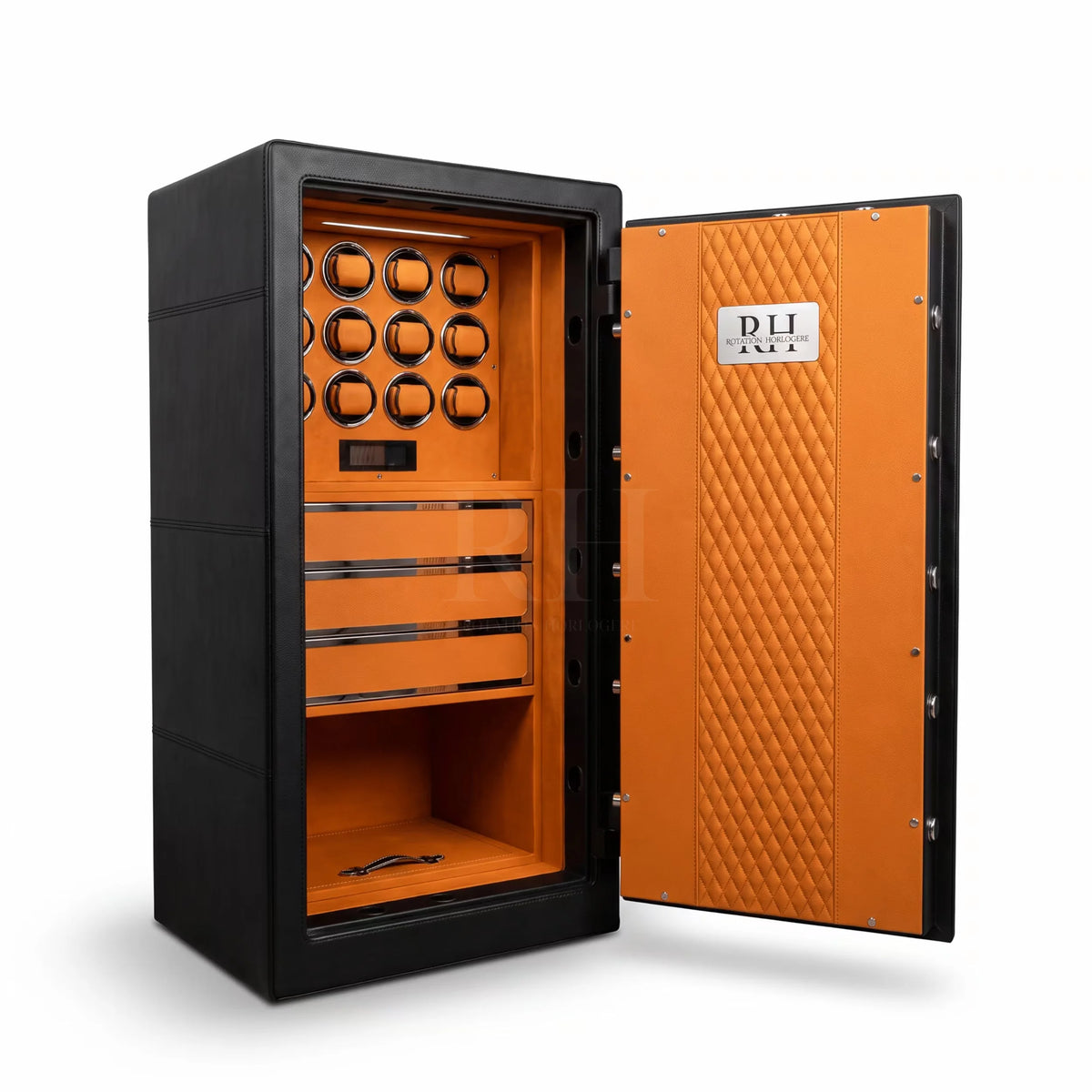 Bellagio Pro™ – Coffre-fort avec Remontoirs pour 12 Montres - Rotation Horlogère