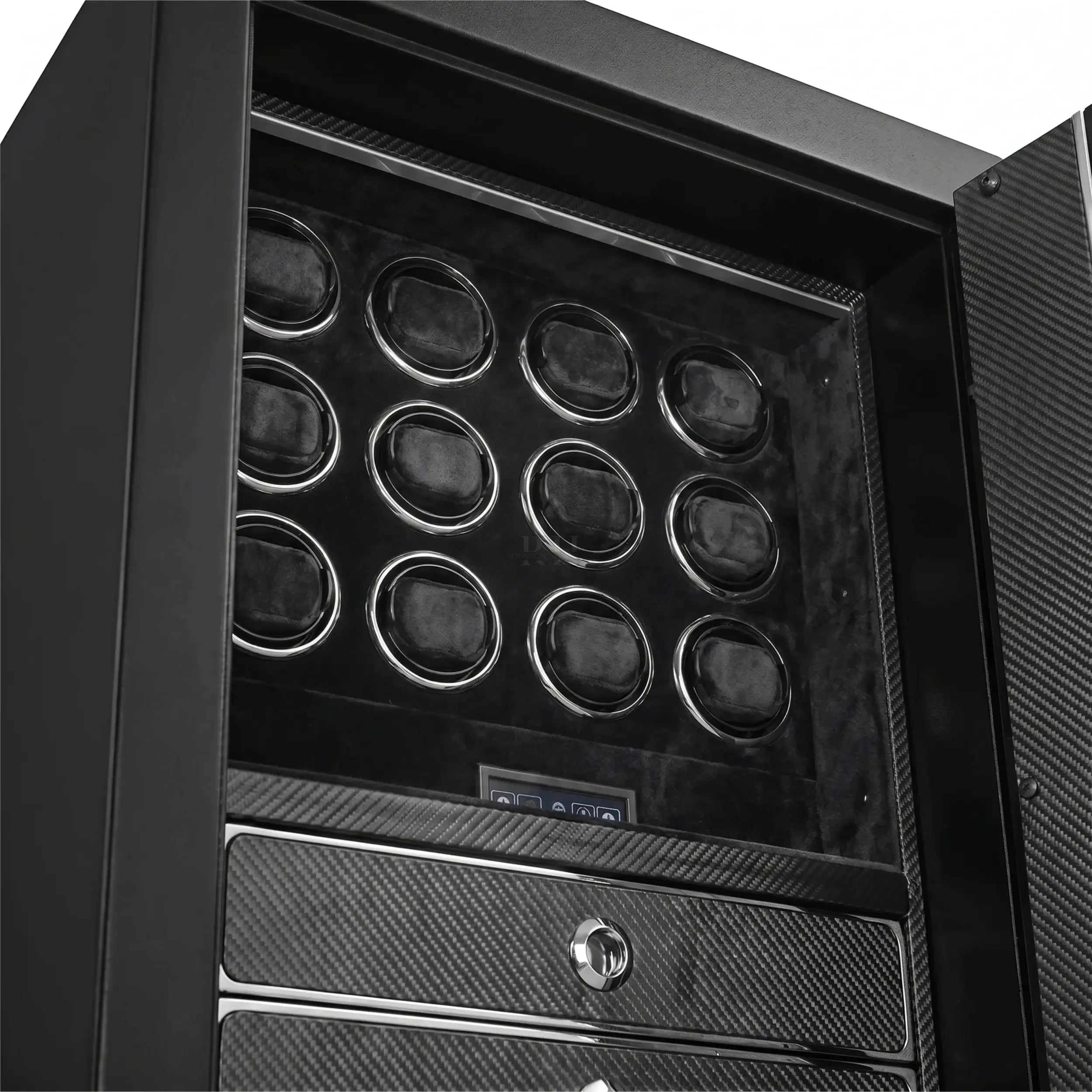 Bellagio Pro™ – Coffre-fort avec Remontoirs pour 12 Montres - Rotation Horlogère