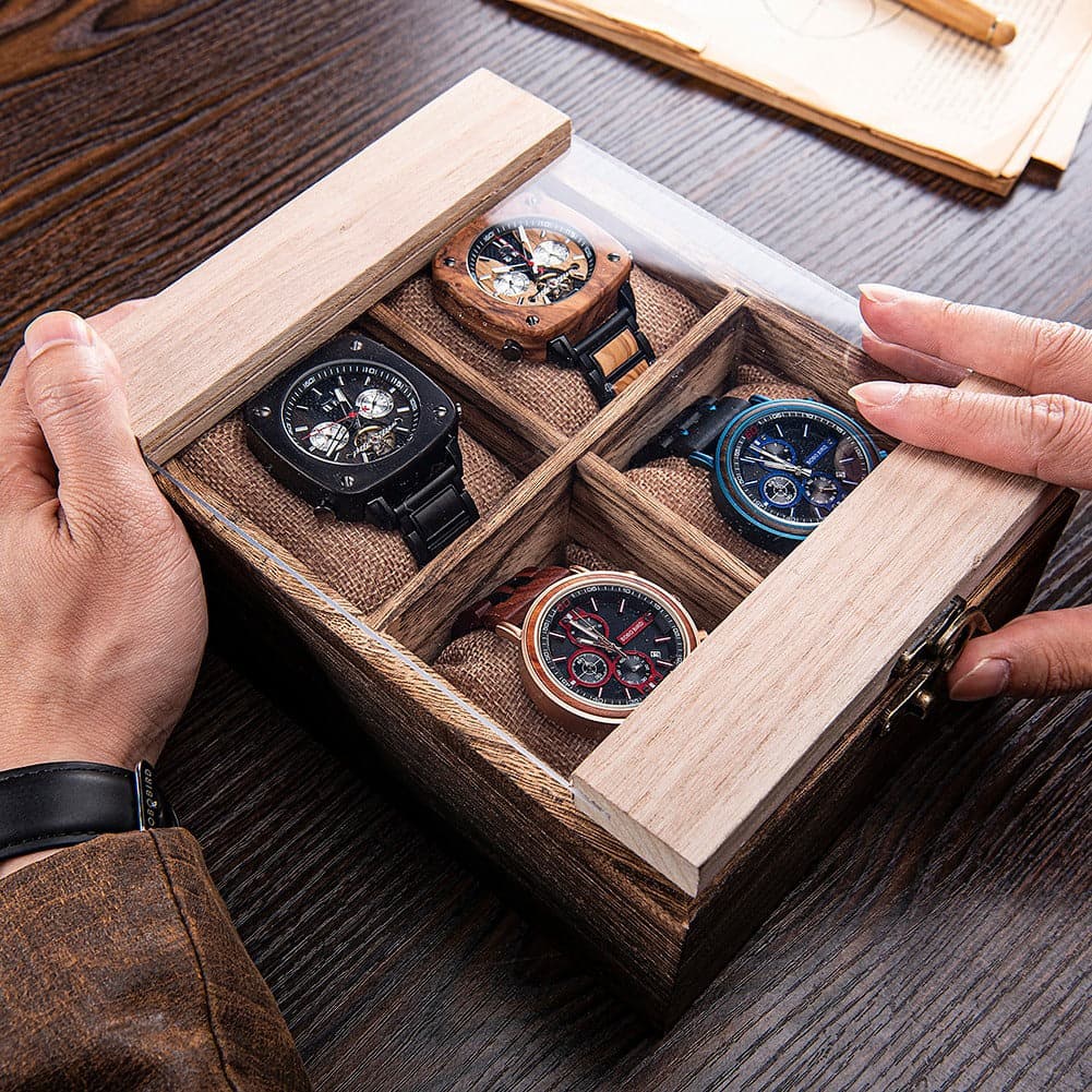 Boite à Montre - Coffret Boisé Vintage | Rotation Horlogère