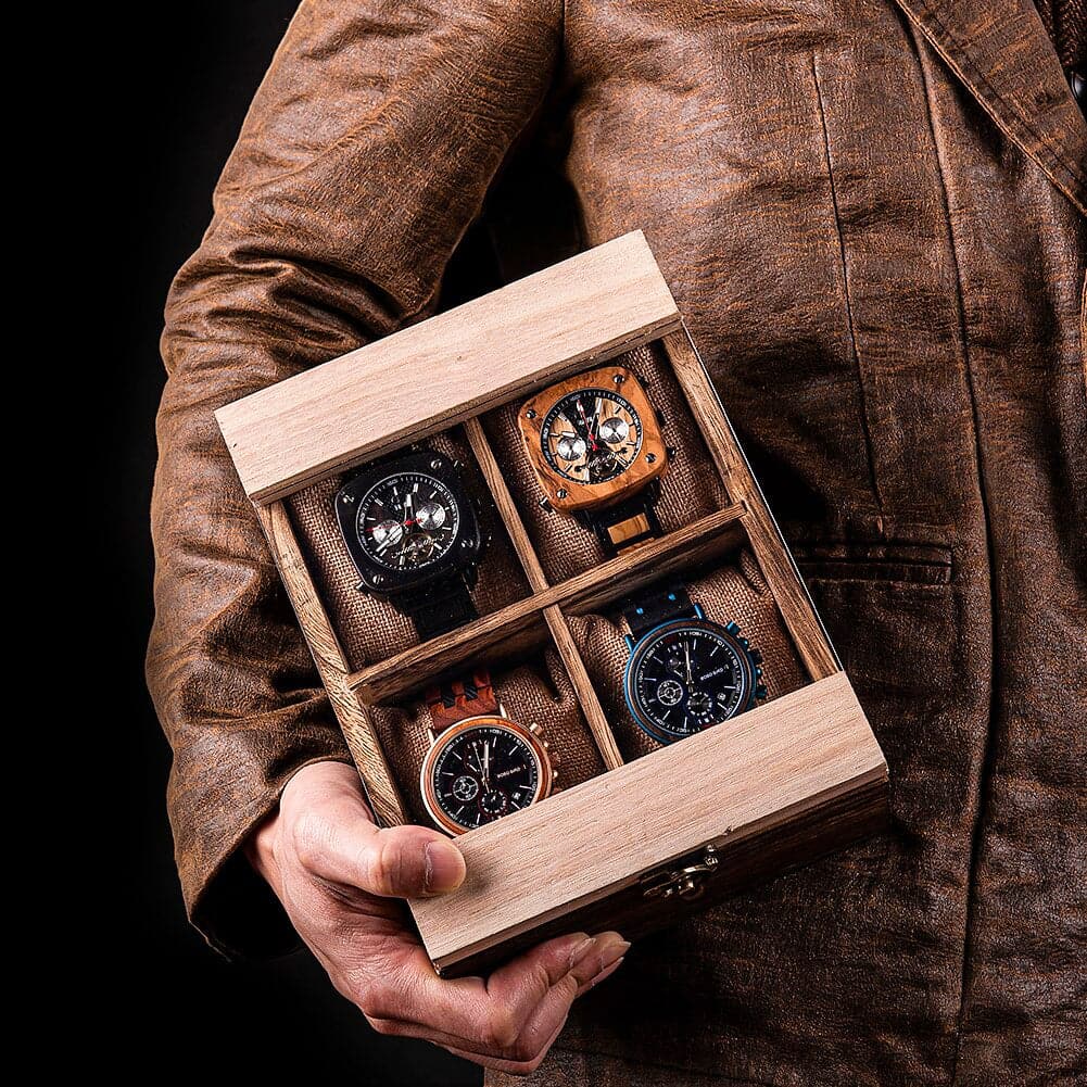 Boite à Montre - Coffret Boisé Vintage | Rotation Horlogère