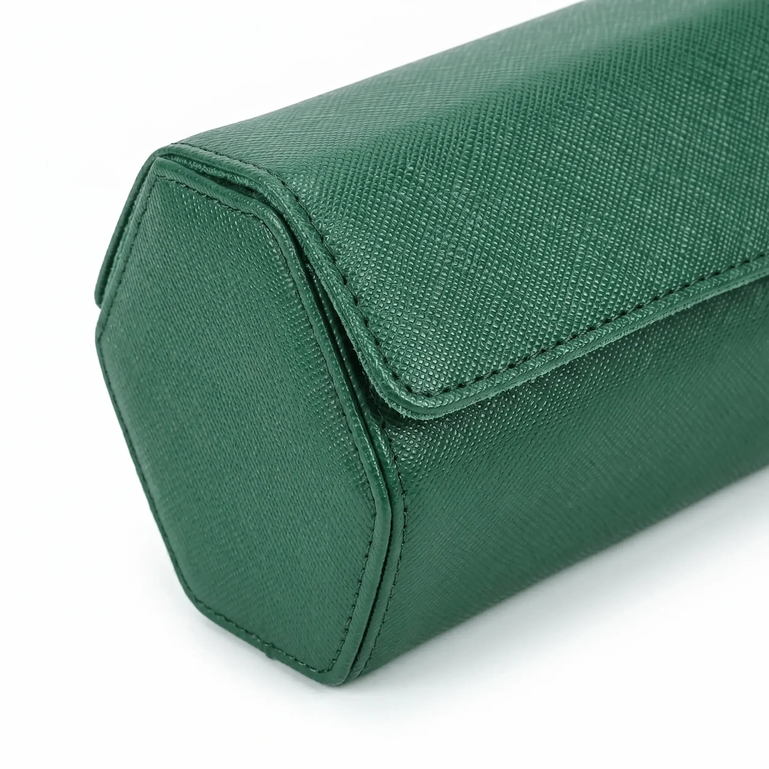 Boîte à Montre en Cuir Milano™, Saffiano Vert pour 3 Montres - Rotation Horlogère