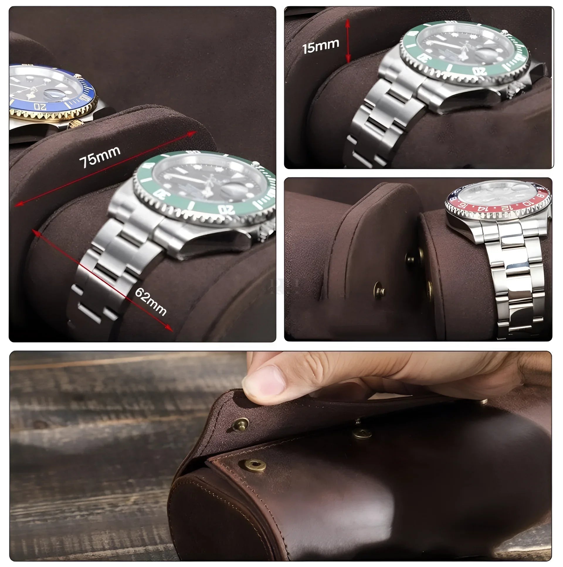 Boite à Montre - Etui Classique Trio - Rotation Horlogère