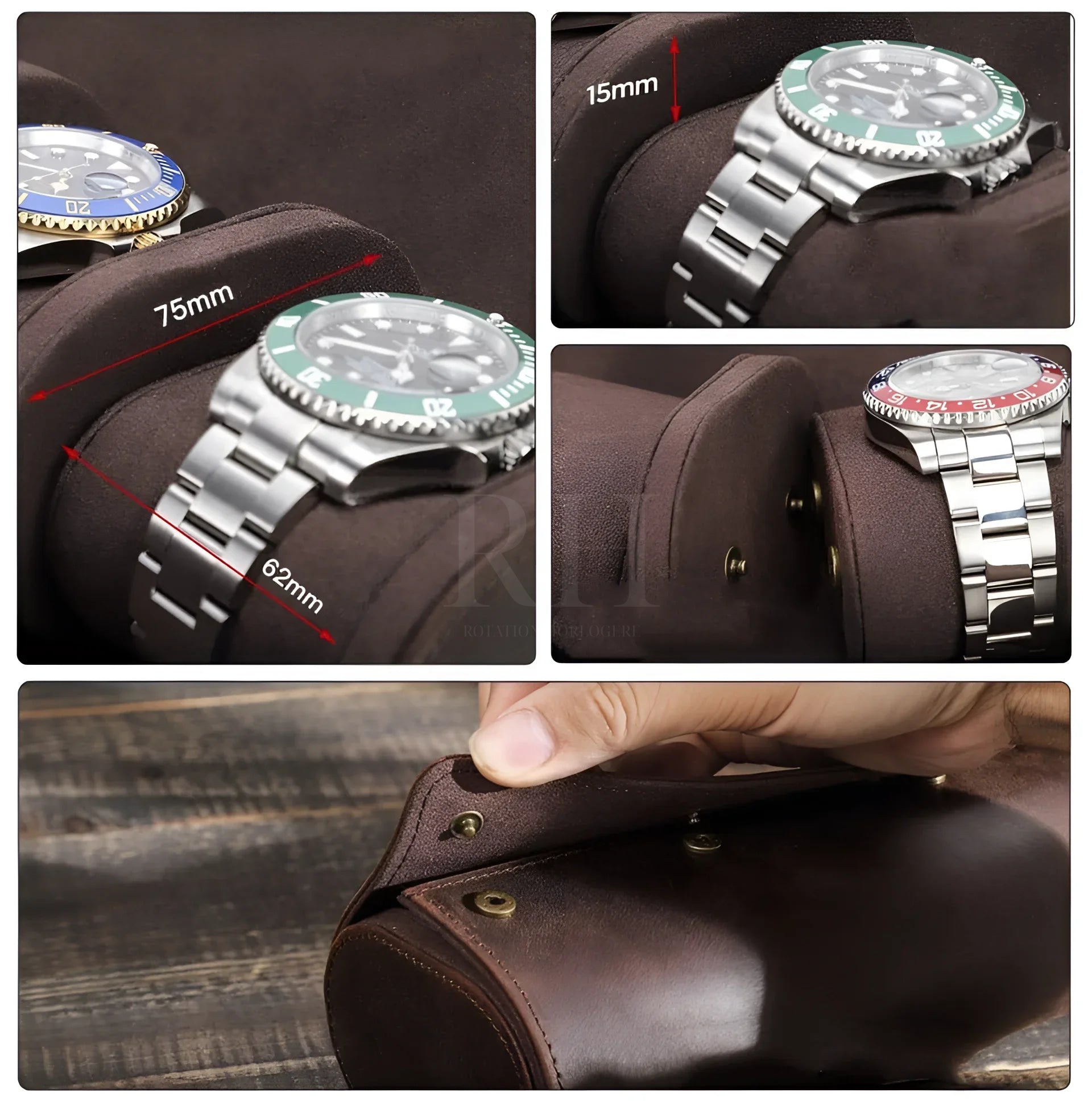 Boite à Montre - étui Classique Uno - Rotation Horlogère