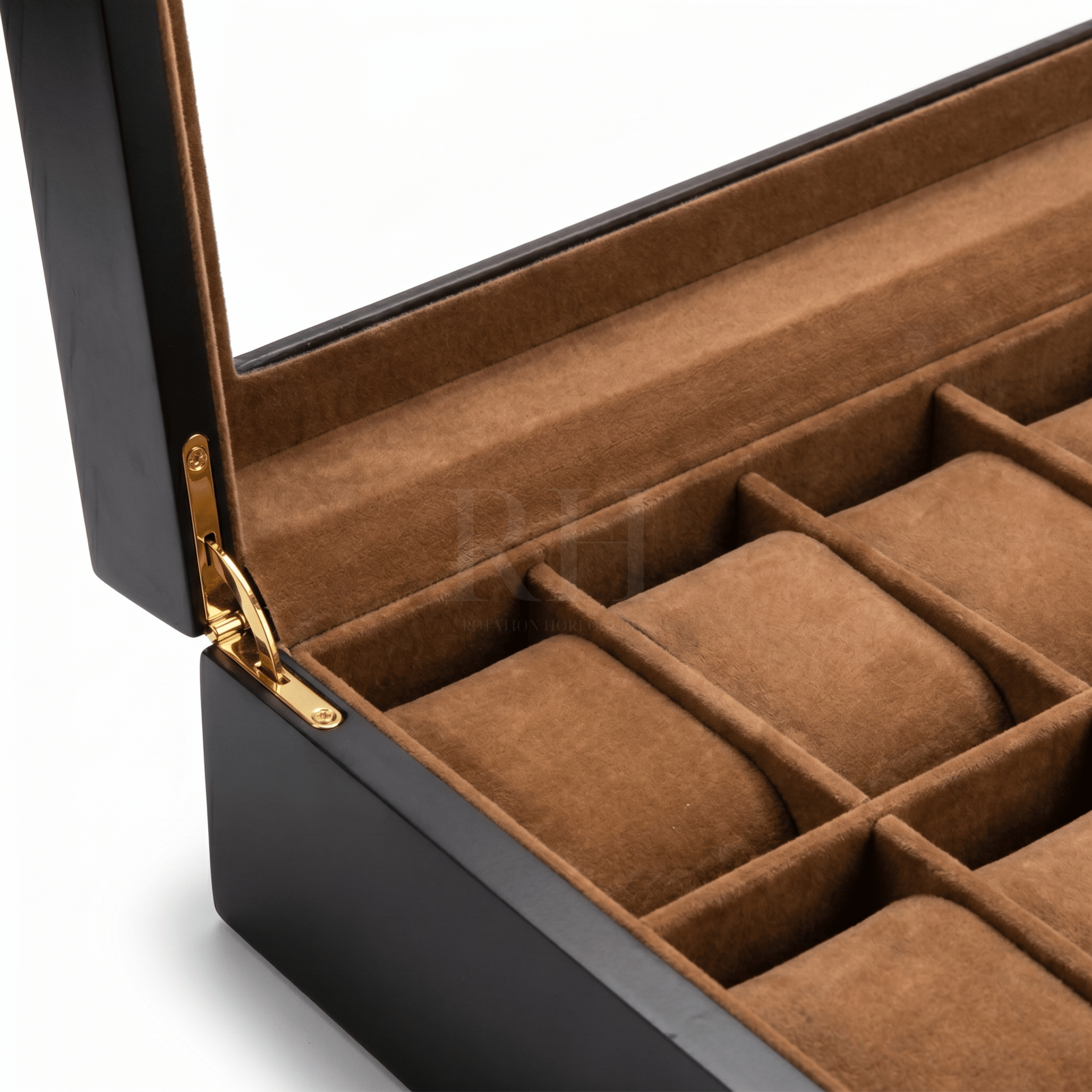 Boîte de Rangement Montre Luxe Noir - Rotation Horlogère