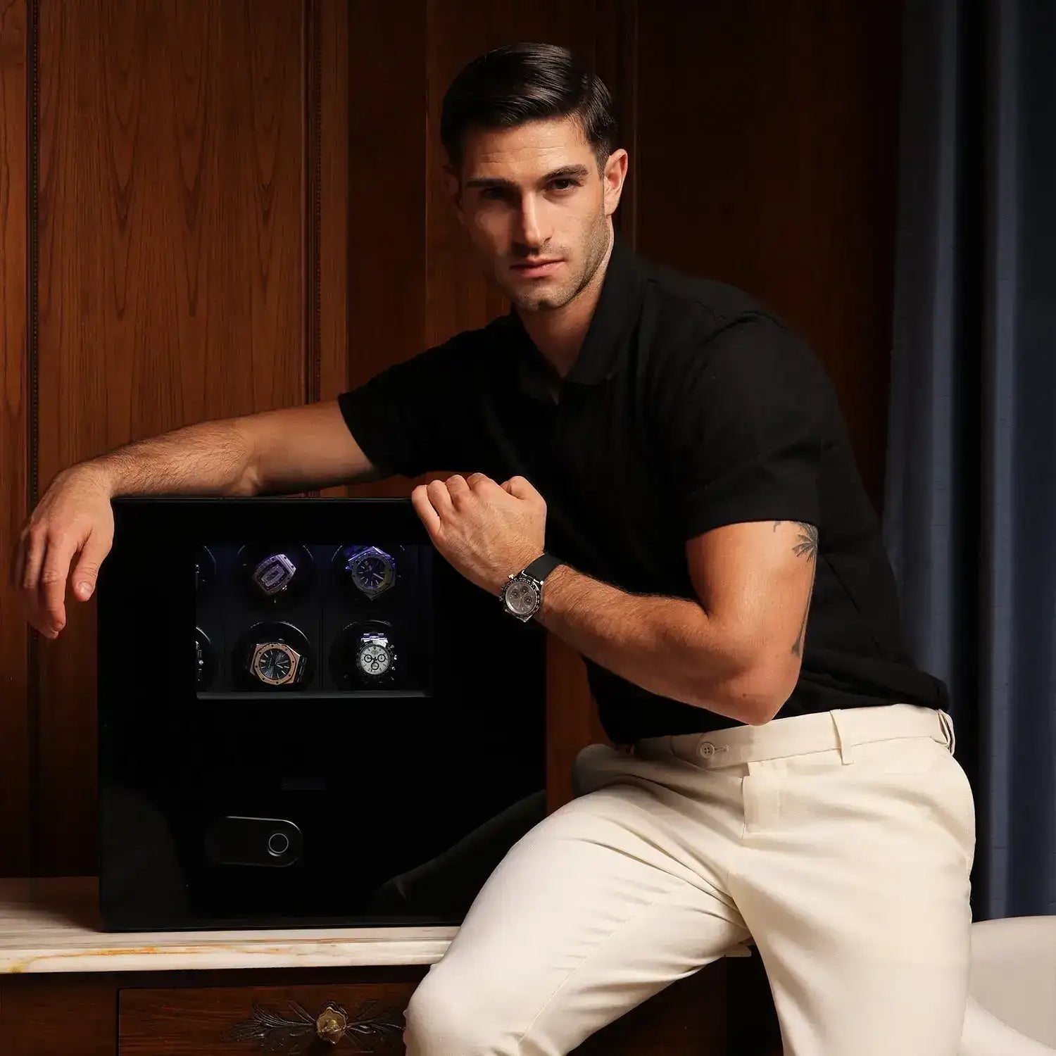 Bastion – Coffre Fort avec Remontoirs 6 Montres - Rotation Horlogère