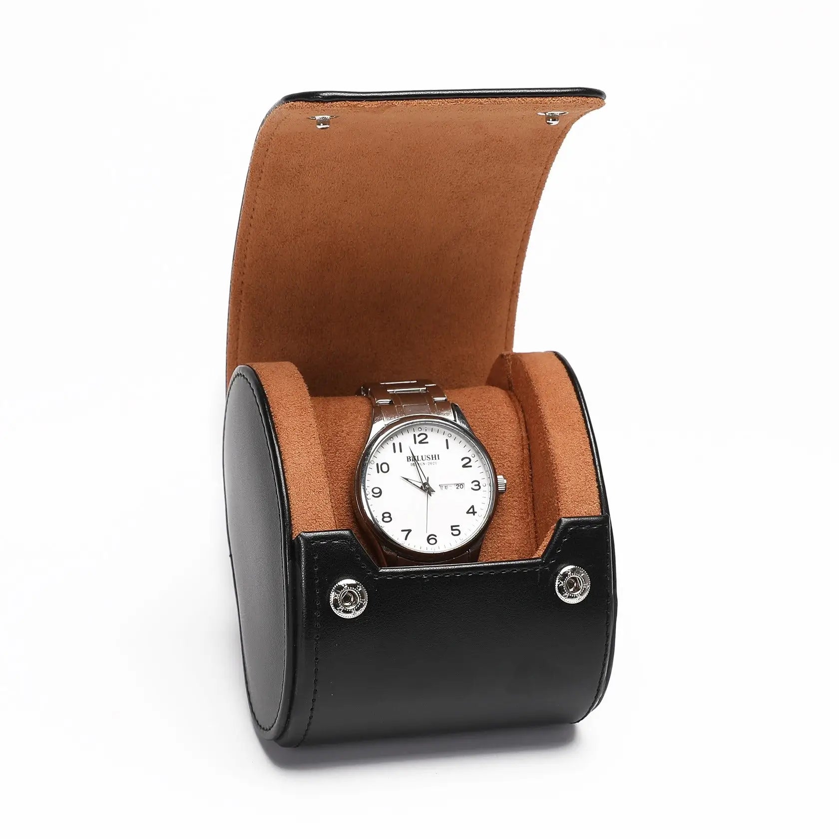 Capri Solo – écrin Personnalisable pour 1 Montre - Noir Intense | Rotation Horlogère