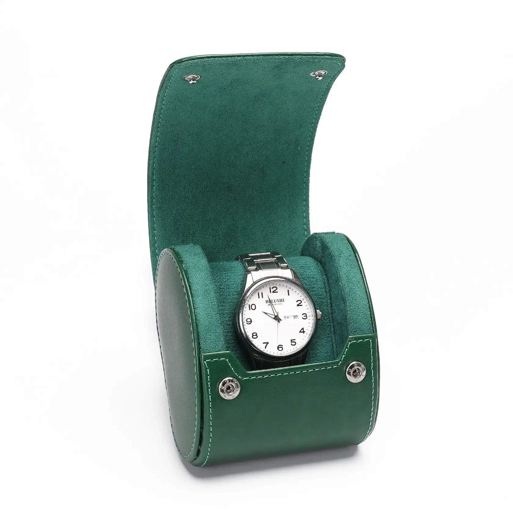 Capri Solo – écrin Personnalisable pour 1 Montre - Vert émeraude | Rotation Horlogère