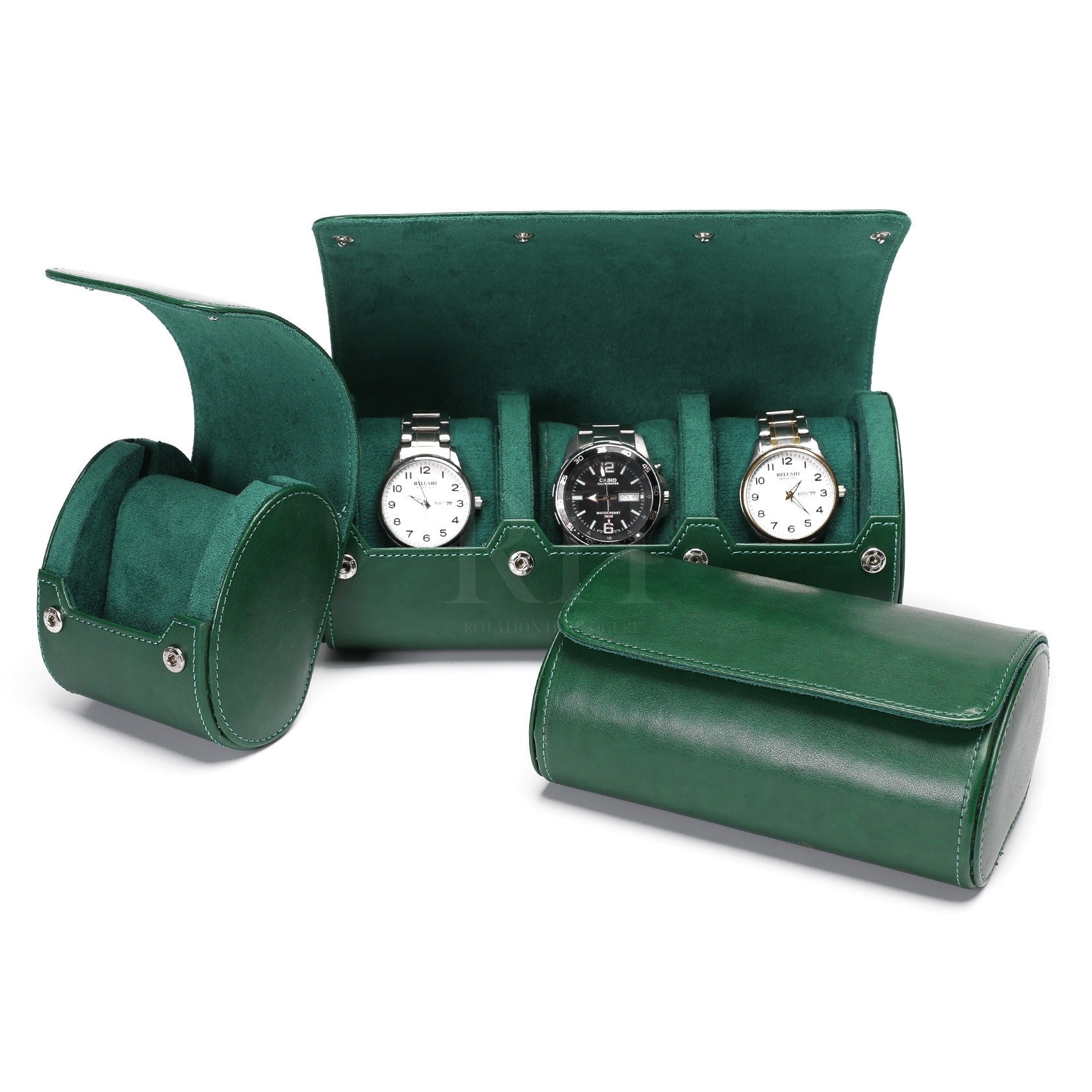 Capri Trio – écrin Personnalisable pour 3 Montres - Rotation Horlogère