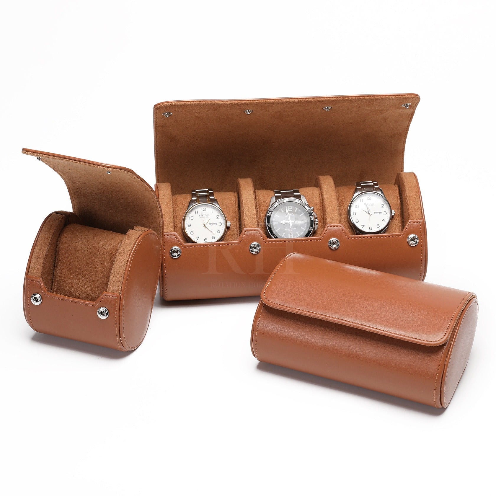 Capri Trio – écrin Personnalisable pour 3 Montres - Rotation Horlogère
