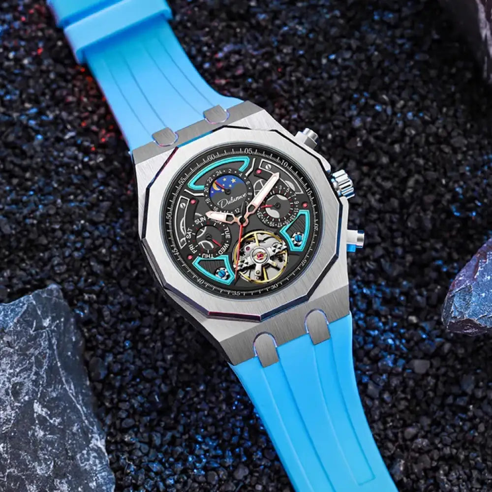 Chronos Nox - Montre Automatique Multifonction Bracelet