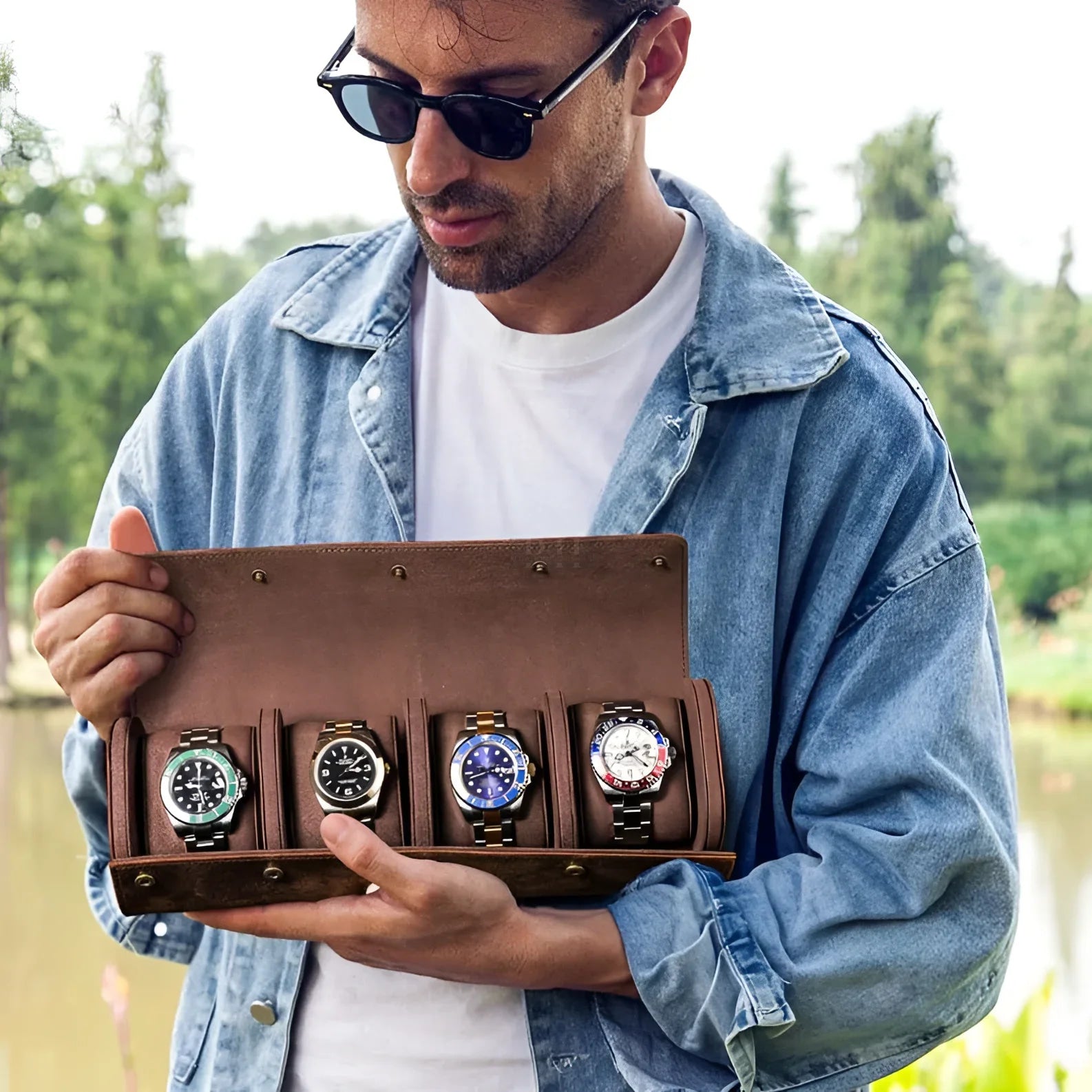 Étui Montre - Vintage pour Quatre Montres - Rotation Horlogère