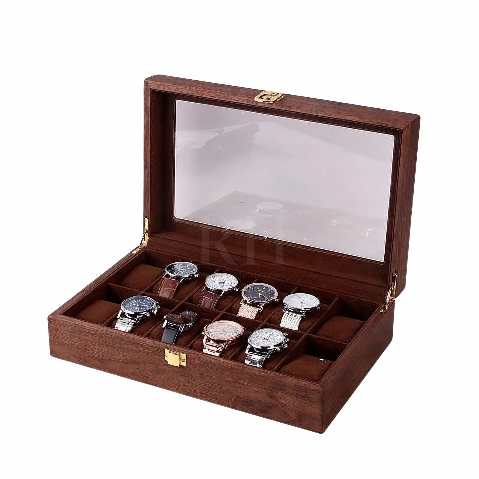 Héritage Duodeca – écrin en Bois pour 12 Montres - Rotation Horlogère
