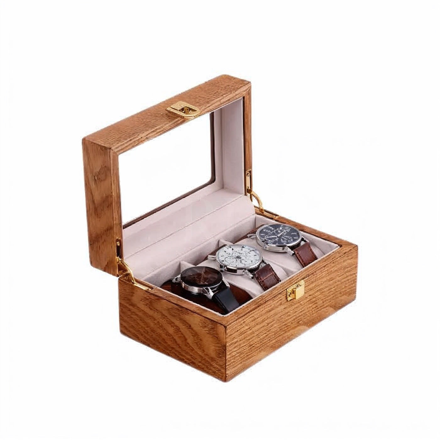 Héritage Trio – écrin en Bois pour 3 Montres - Rotation Horlogère