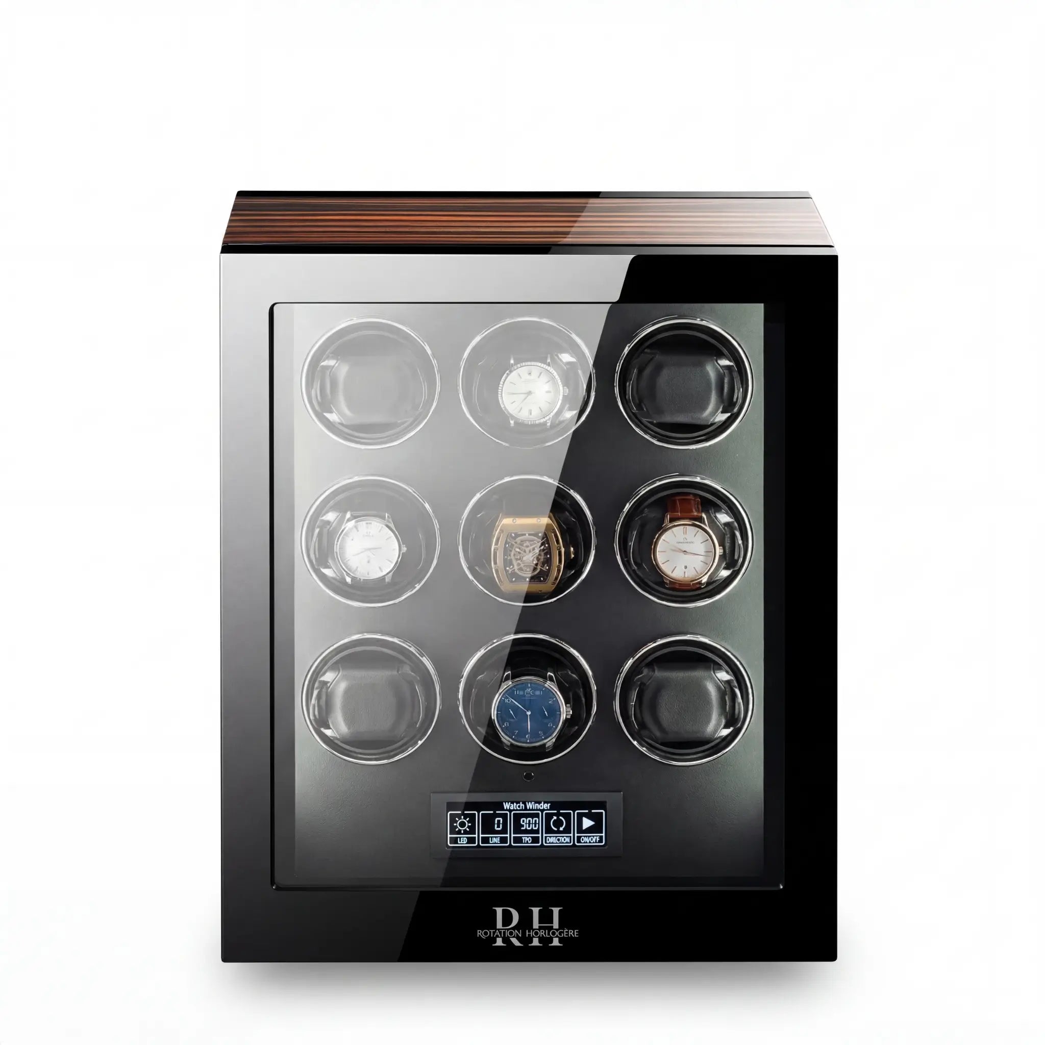 Héritage - Remontoir Haut de Gamme pour Montres Automatiques - 9 Emplacements | Rotation Horlogère