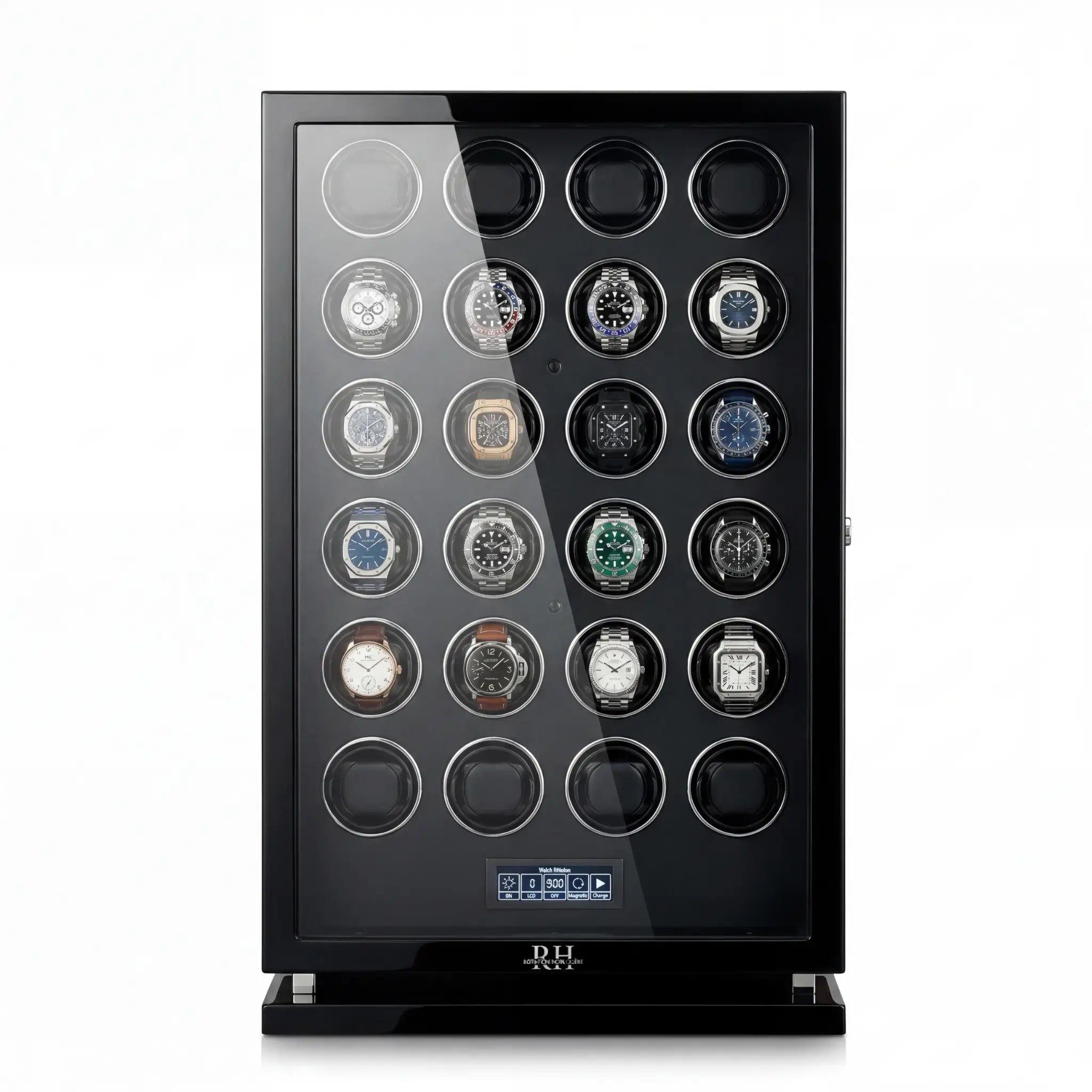 Président – Remontoir Intelligent à Serrure Biométrique - 24 Emplacements | Rotation Horlogère