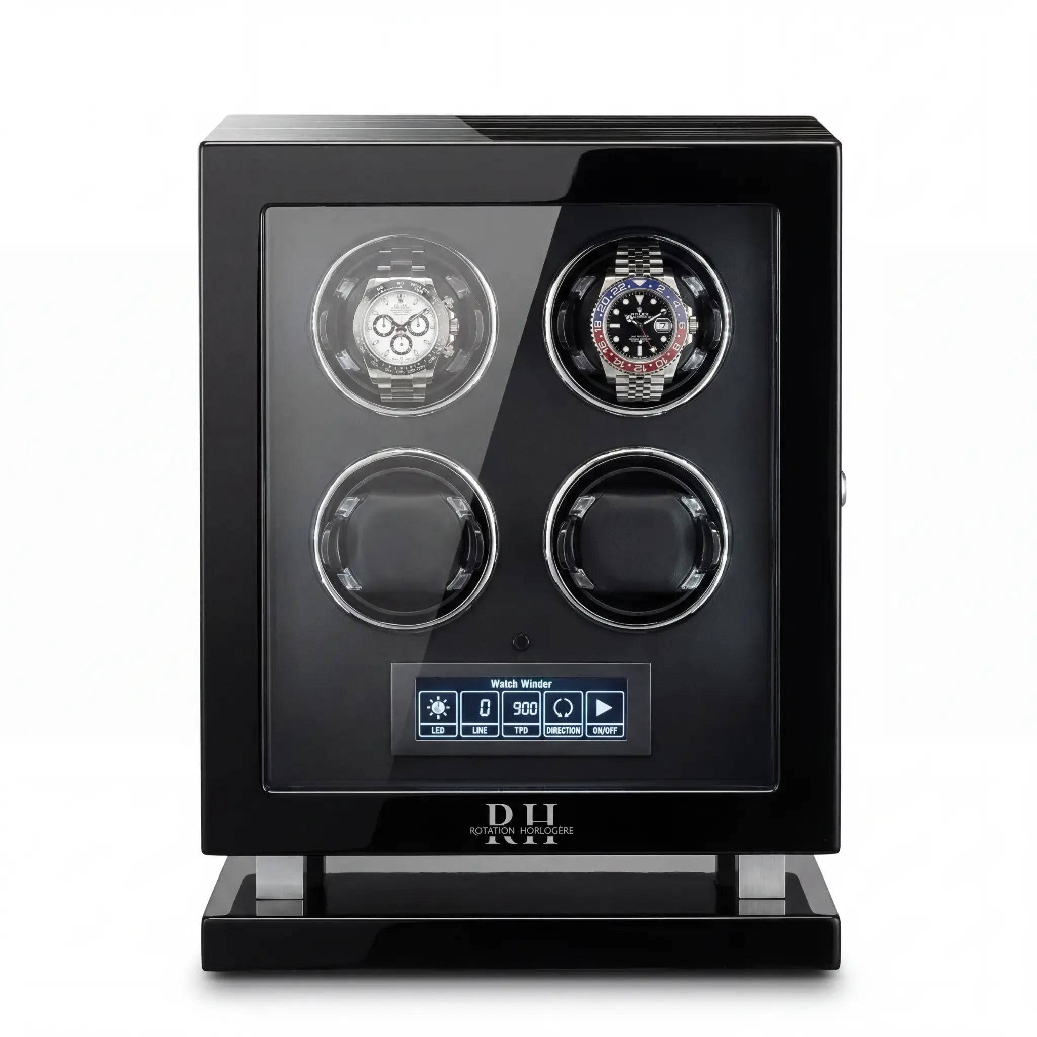 Président – Remontoir Intelligent à Serrure Biométrique - 4 Emplacements | Rotation Horlogère