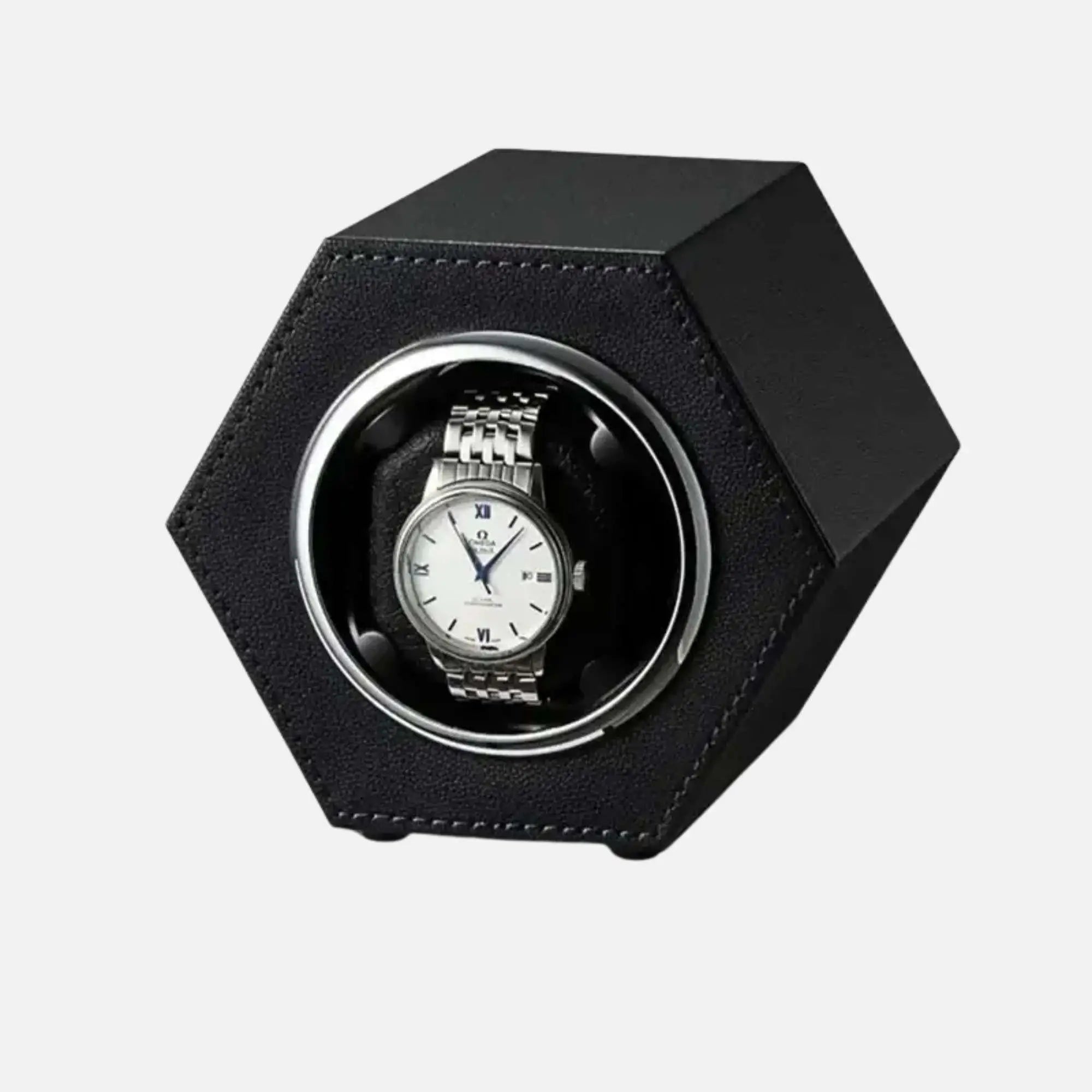 Remontoir à Montre Automatique - Hexa - Noir | Rotation Horlogère
