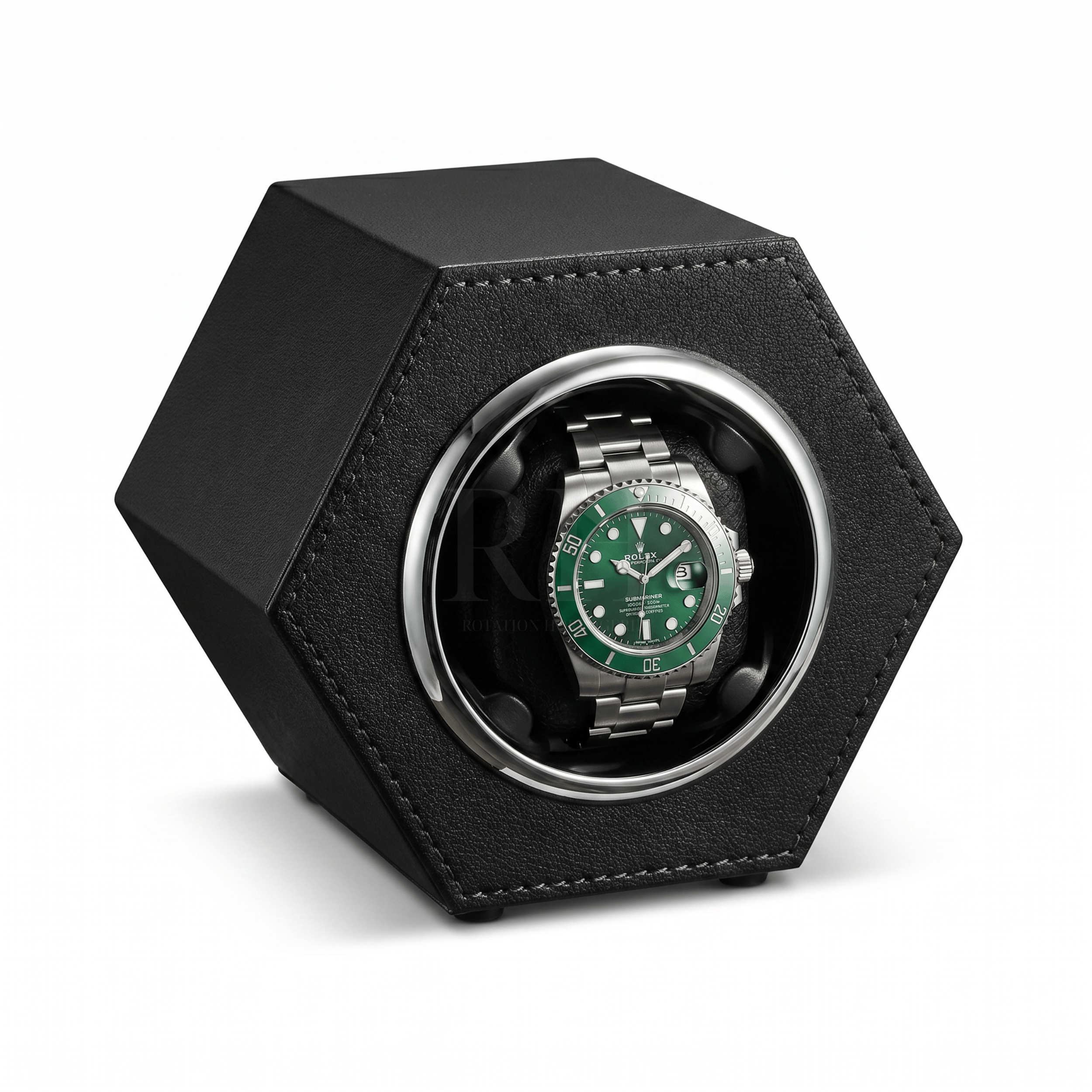 Remontoir à Montre Automatique - Hexa - Noir | Rotation Horlogère