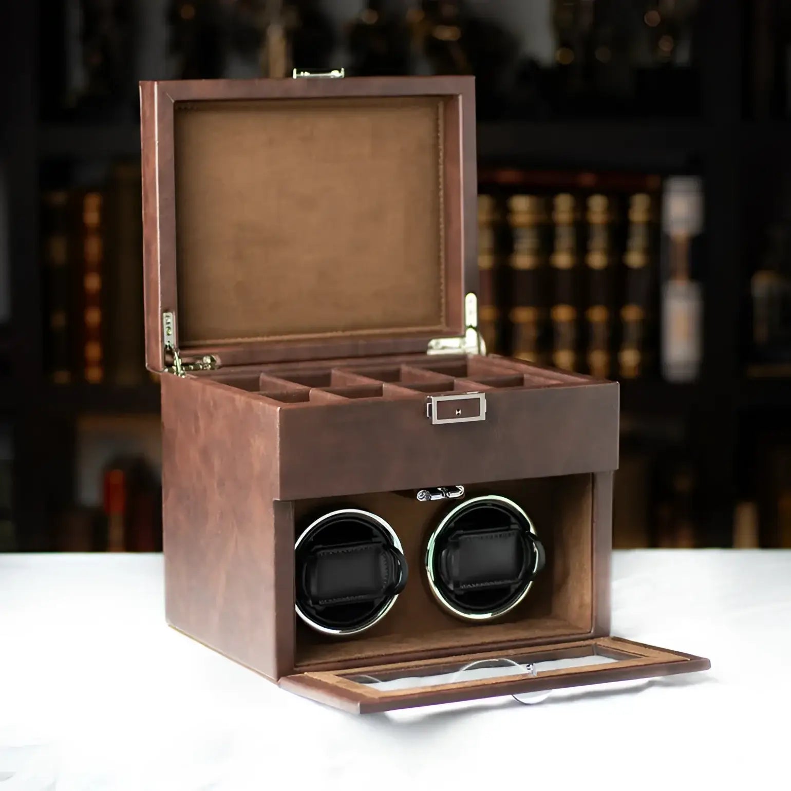 Remontoir Automatique - Orion Duo Cognac - Rotation Horlogère