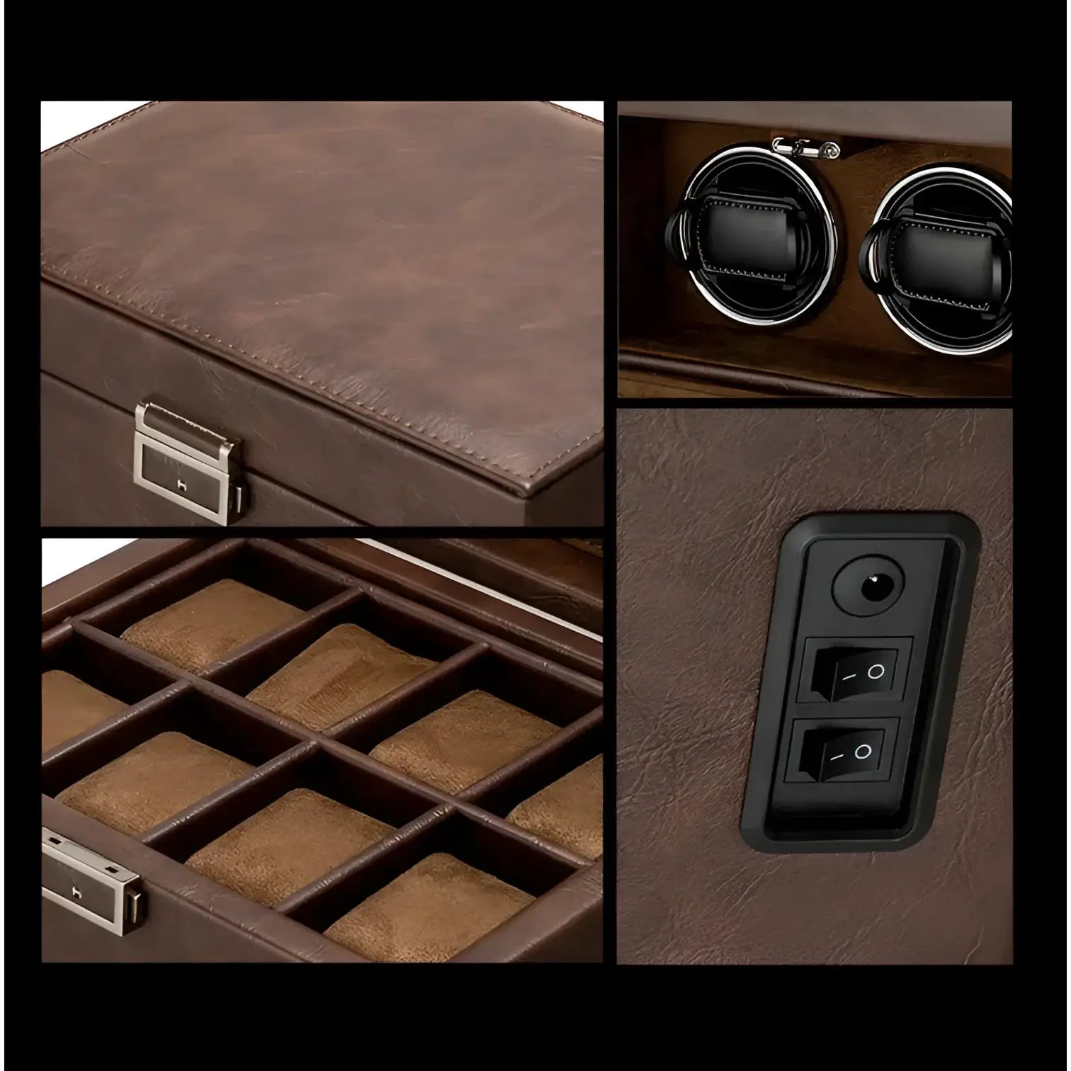 Remontoir Automatique - Orion Duo Cognac - Rotation Horlogère