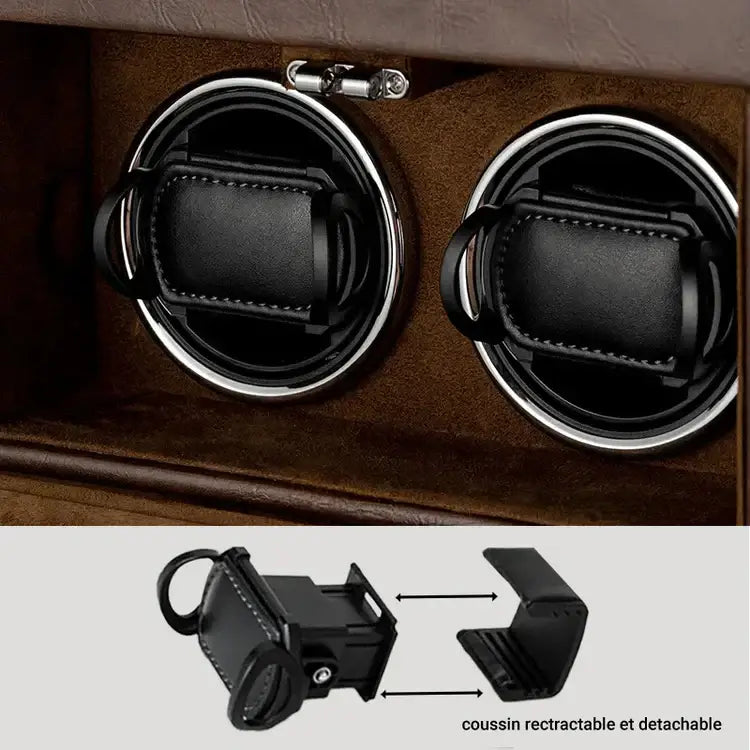 Remontoir Automatique - Orion Duo Cognac - Rotation Horlogère