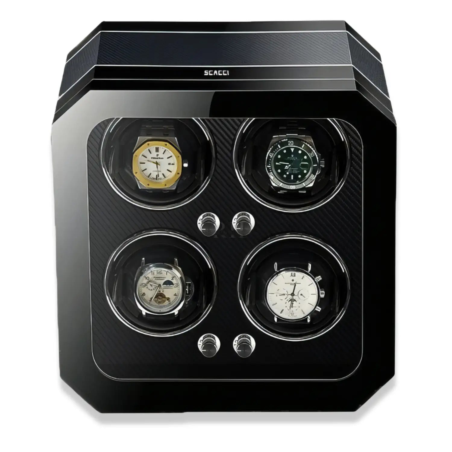 Remontoir Montre 4 Slots - Quantum Carbone - Rotation