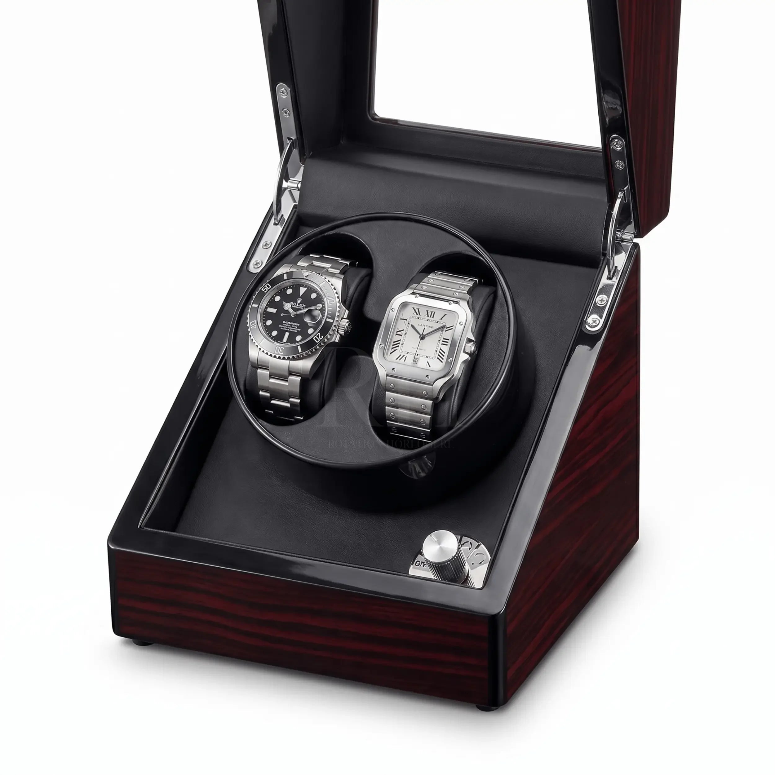 Remontoir Montre Automatique - élégance Duo - Brun Foncé | Rotation Horlogère