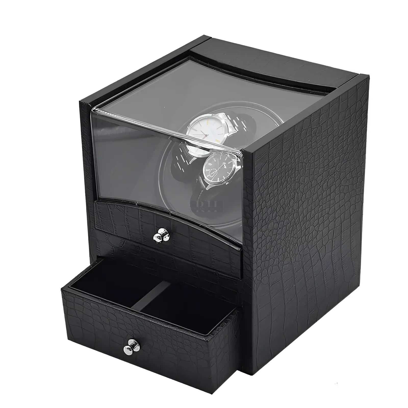 Remontoir Montre - Coffret Gentleman - Crocodile | Rotation Horlogère
