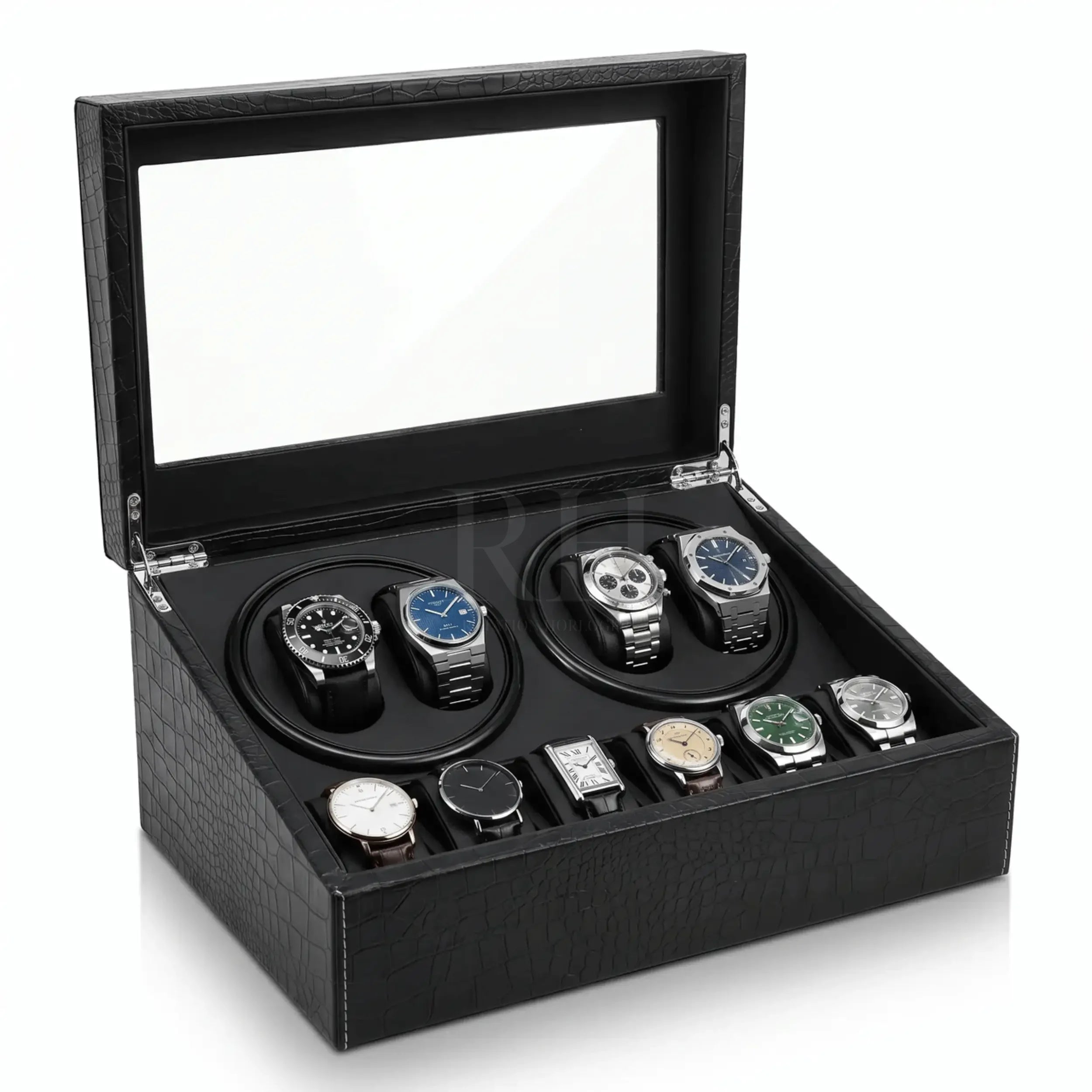 Remontoir Montre - le Coffret Noir - Rotation Horlogère