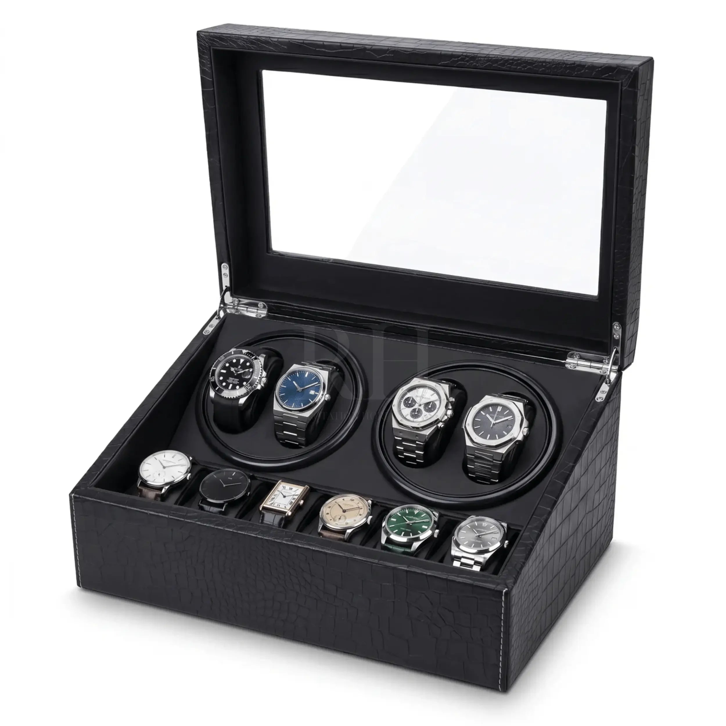 Remontoir Montre - le Coffret Noir - Rotation Horlogère